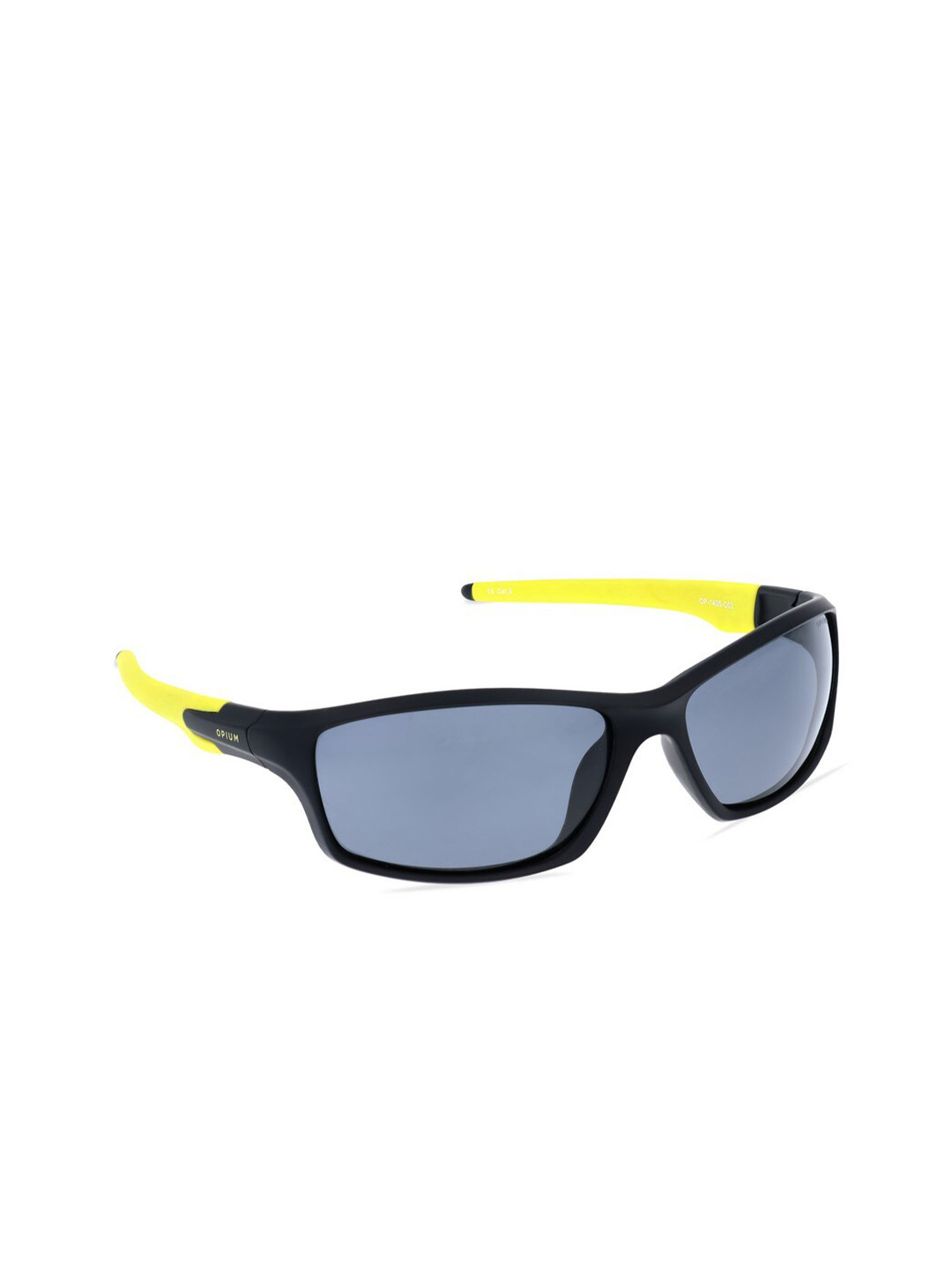 OPIUM Men Grey Lens & Black Sports Sunglasses with Polarised and UV Protected Lens 
OPIUM Men Grey Lens & Black Sports Sunglasses with Polarised and UV Protected Lens