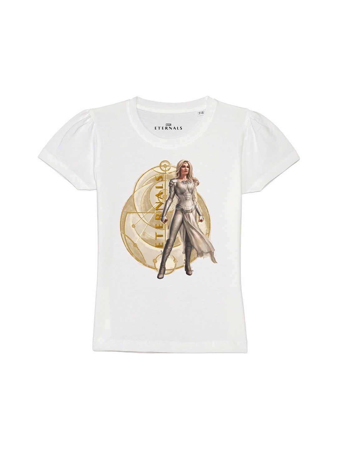 Marvel by Wear Your Mind Girls White & Beige Marvel Printed Puff Sleeves Cotton T-shirt
Marvel by Wear Your Mind Girls White & Beige Marvel Printed Puff Sleeves Cotton T-shirt