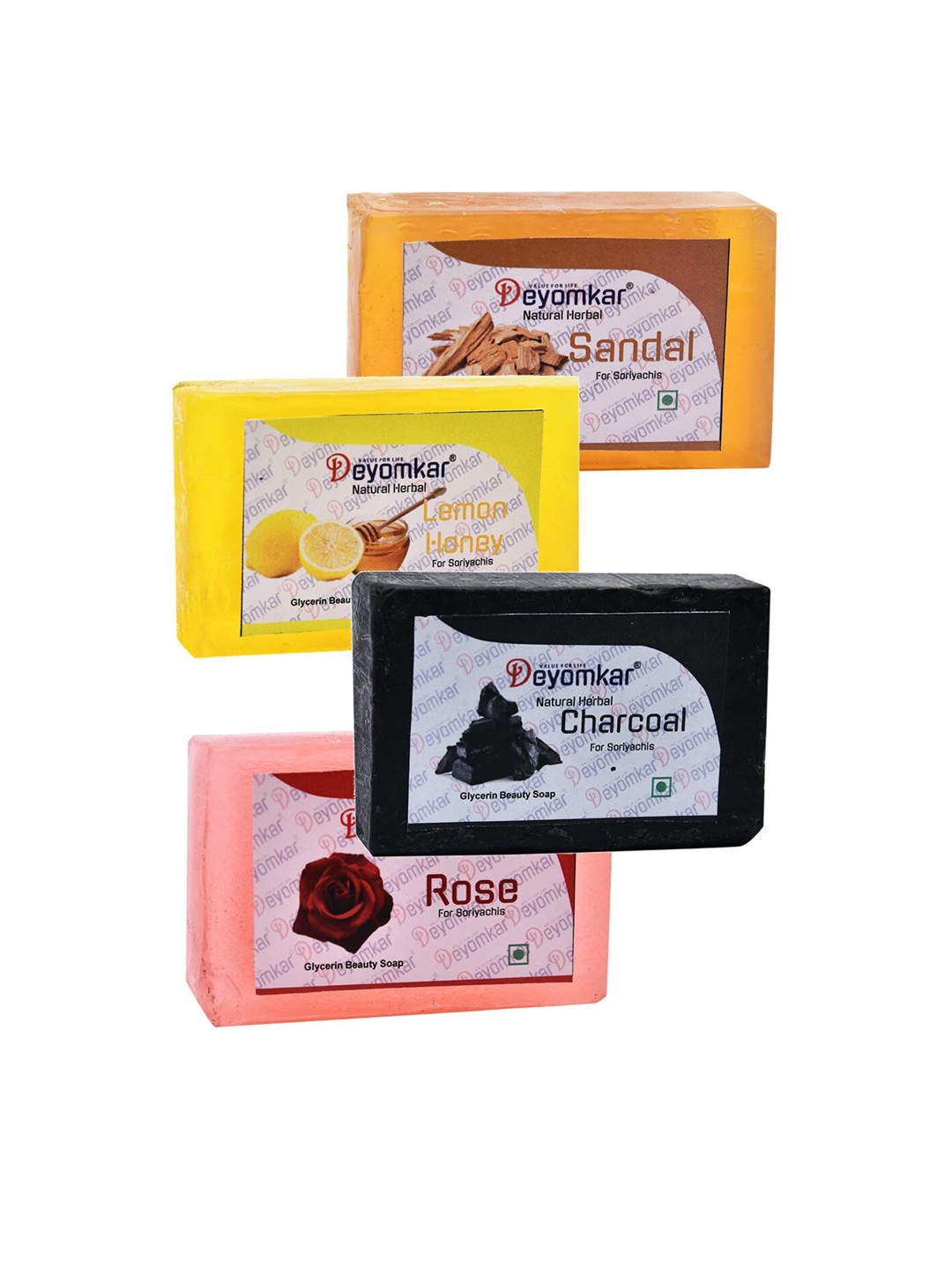Deyomkar Set of 4 Herbal Glycerin Soap Charcoal - Lemon Honey - Rose & Sandalwood Soap, Black
Deyomkar Set of 4 Herbal Glycerin Soap Charcoal - Lemon Honey - Rose & Sandalwood Soap, Black