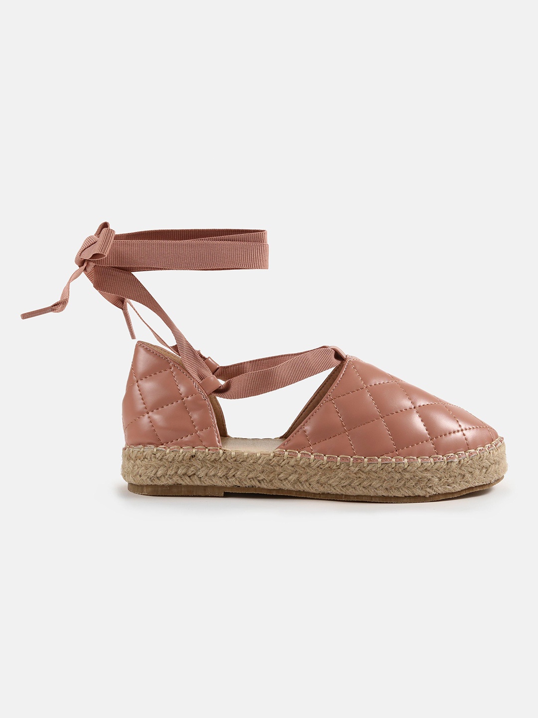 Missguided Women Pink Quilted Textured Casual Ballerinas Flats
