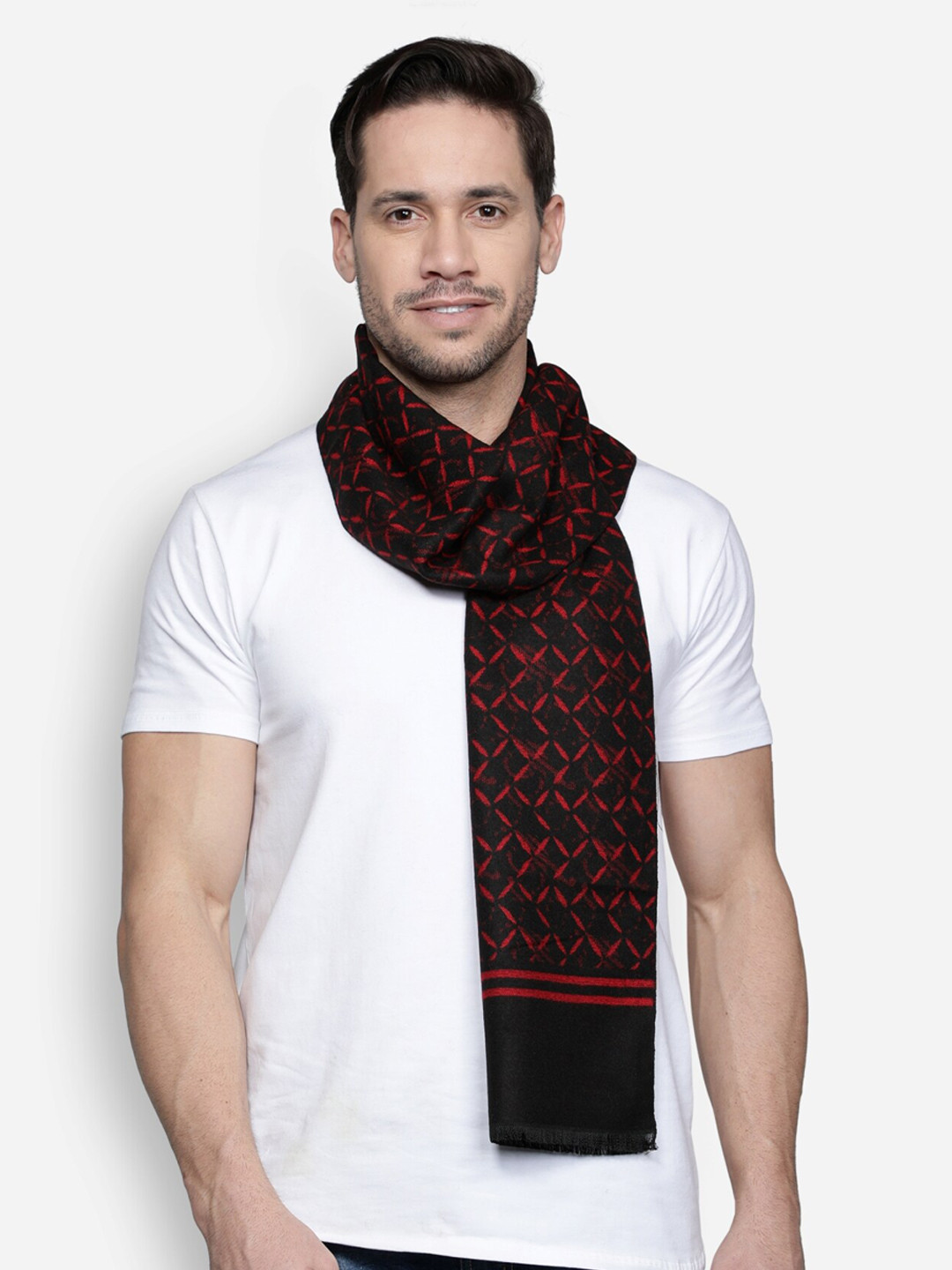 Alvaro Castagnino Men Black & Red Printed Mufflers
Alvaro Castagnino Men Black & Red Printed Mufflers