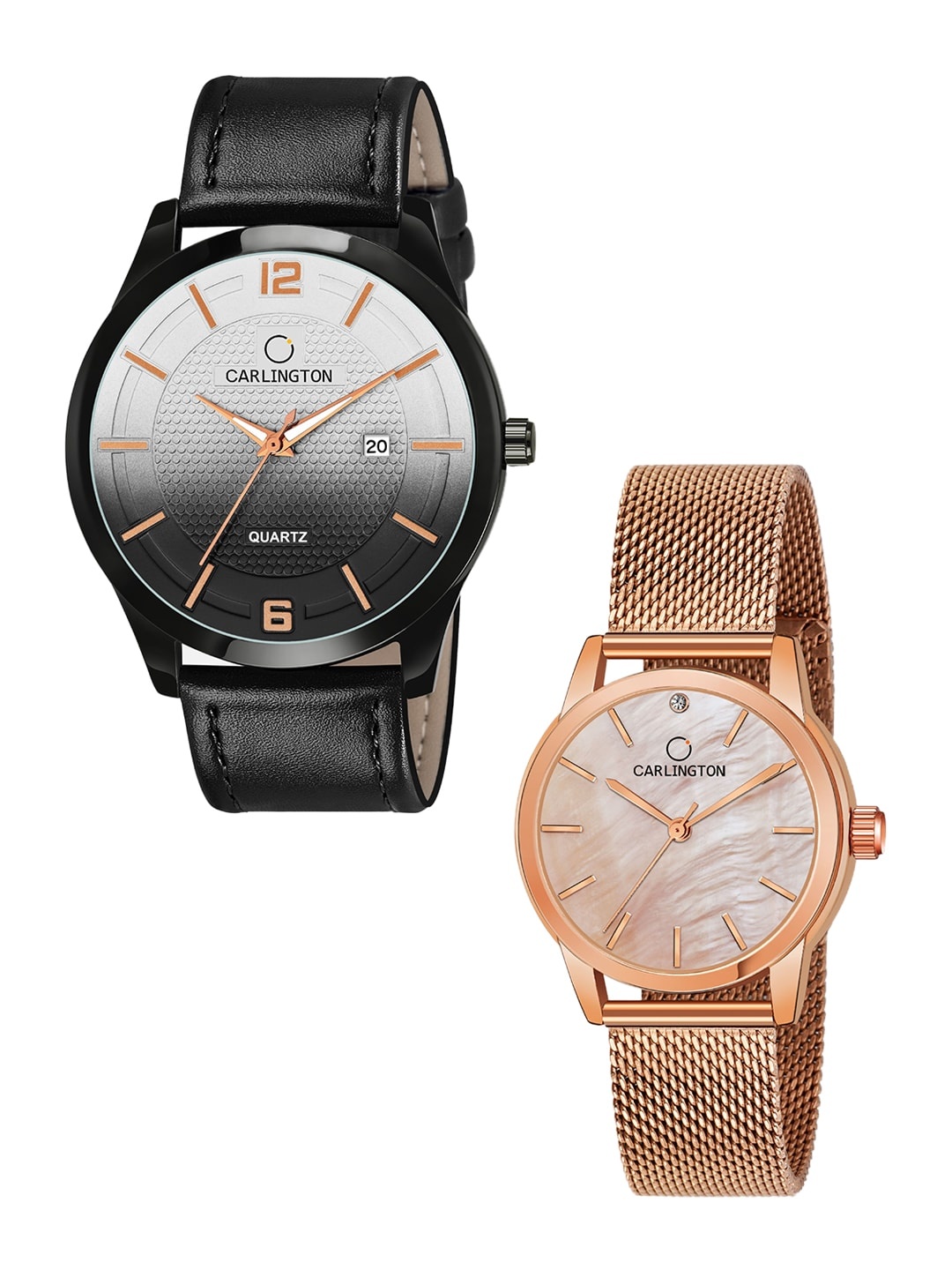 CARLINGTON 2 Multicoloured Dial Leather Straps Analogue Watch Combo CT1010 Black, Multi
CARLINGTON 2 Multicoloured Dial Leather Straps Analogue Watch Combo CT1010 Black, Multi