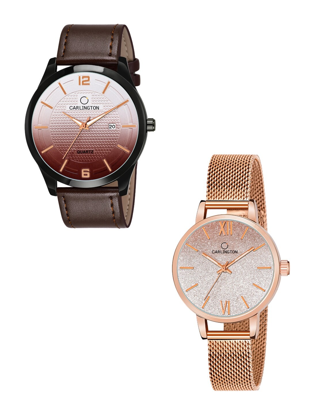CARLINGTON 2 Multicoloured Dial Leather Straps Analogue Watch Combo CT1010 Brown, Multi
CARLINGTON 2 Multicoloured Dial Leather Straps Analogue Watch Combo CT1010 Brown, Multi
