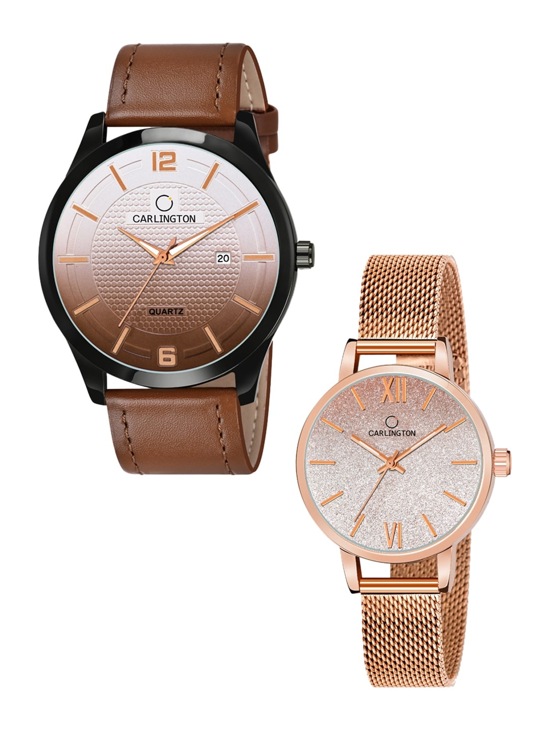 CARLINGTON Unisex Multicoloured Dial & Multicoloured Leather Bracelet Style Straps Analogue Watch, Tan
CARLINGTON Unisex Multicoloured Dial & Multicoloured Leather Bracelet Style Straps Analogue Watch, Tan