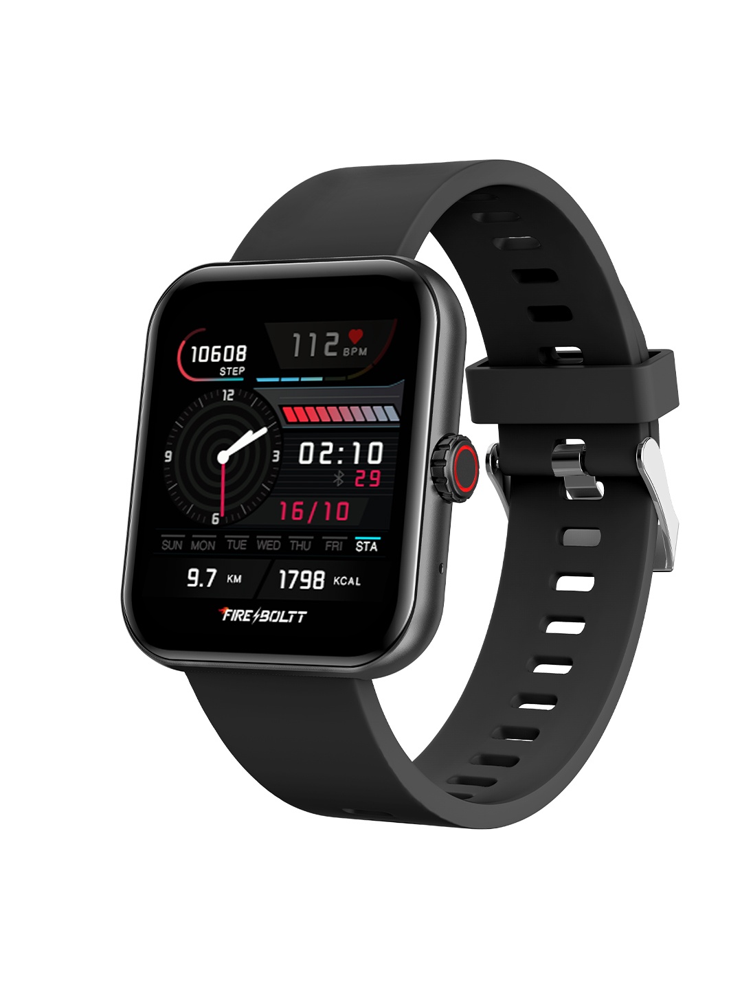 Fire-Boltt Unisex AI 1.69" Bluetooth Calling Voice Assistant Smartwatch 15BSWAAY#1 - Black
Fire-Boltt Unisex AI 1.69" Bluetooth Calling Voice Assistant Smartwatch 15BSWAAY#1 - Black