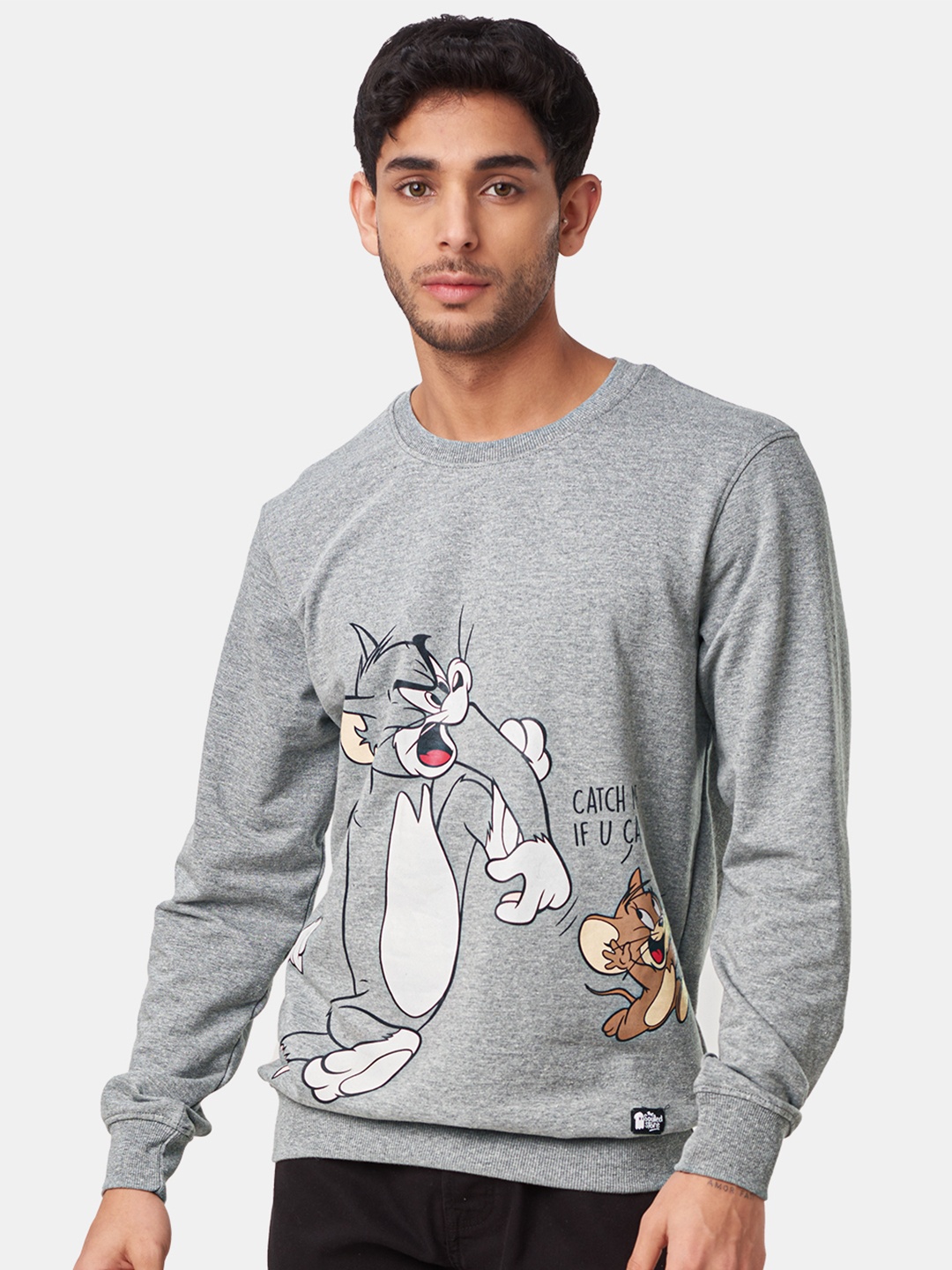 The Souled Store Men Tom And Jerry Catch Me If You Can Printed Pullover Sweatshirt, Grey
The Souled Store Men Tom And Jerry Catch Me If You Can Printed Pullover Sweatshirt, Grey