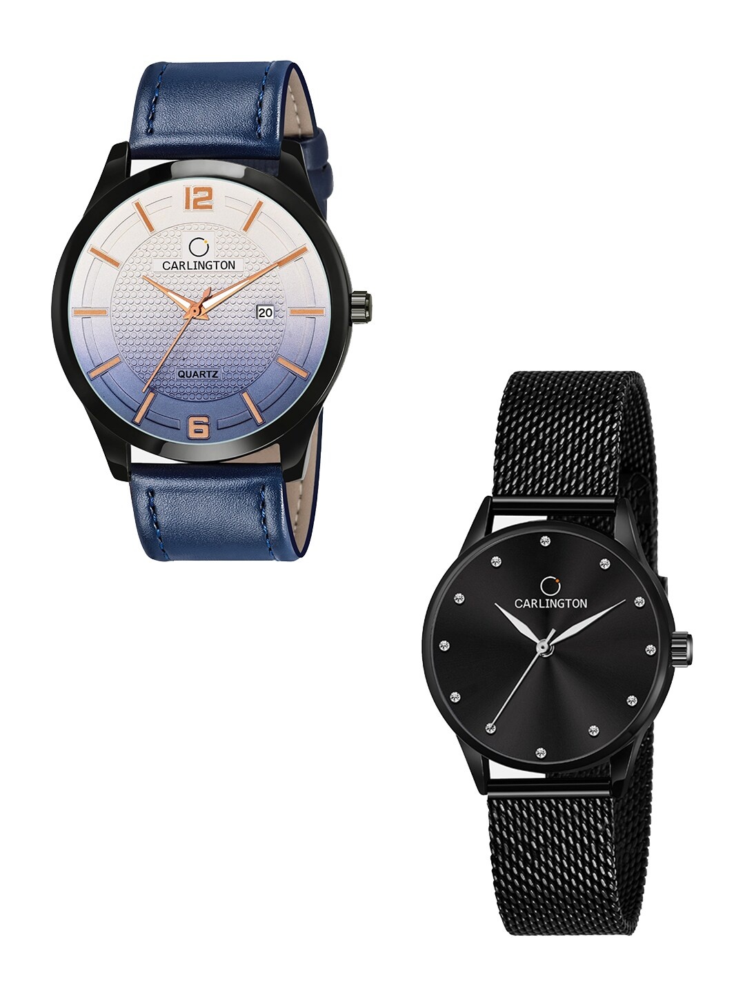 CARLINGTON 2 Multicoloured Dial Leather Bracelet Style Straps Analogue Watch Combo, Multi
CARLINGTON 2 Multicoloured Dial Leather Bracelet Style Straps Analogue Watch Combo, Multi