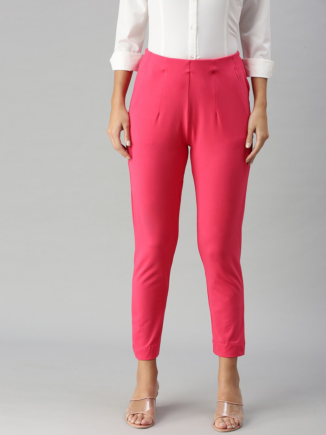 De Moza Women Coral Skinny Fit Trousers
De Moza Women Coral Skinny Fit Trousers