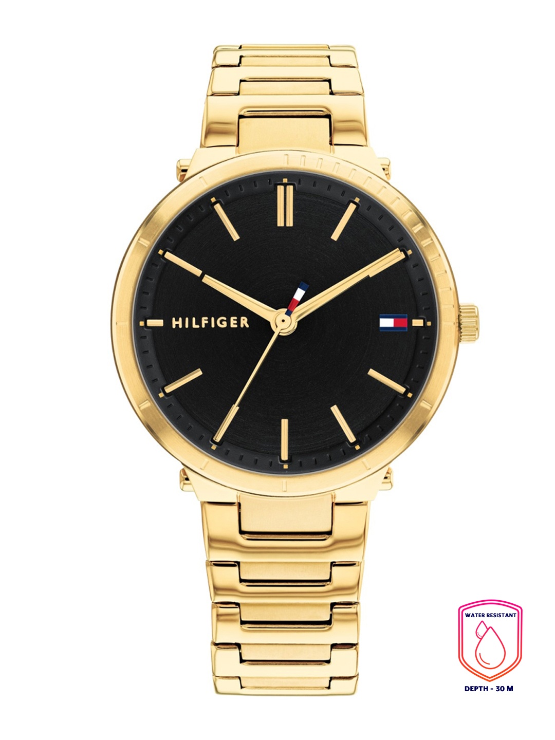 Tommy Hilfiger Women Black Dial & Stainless Steel Bracelet Style Straps Analogue Watch
Tommy Hilfiger Women Black Dial & Stainless Steel Bracelet Style Straps Analogue Watch