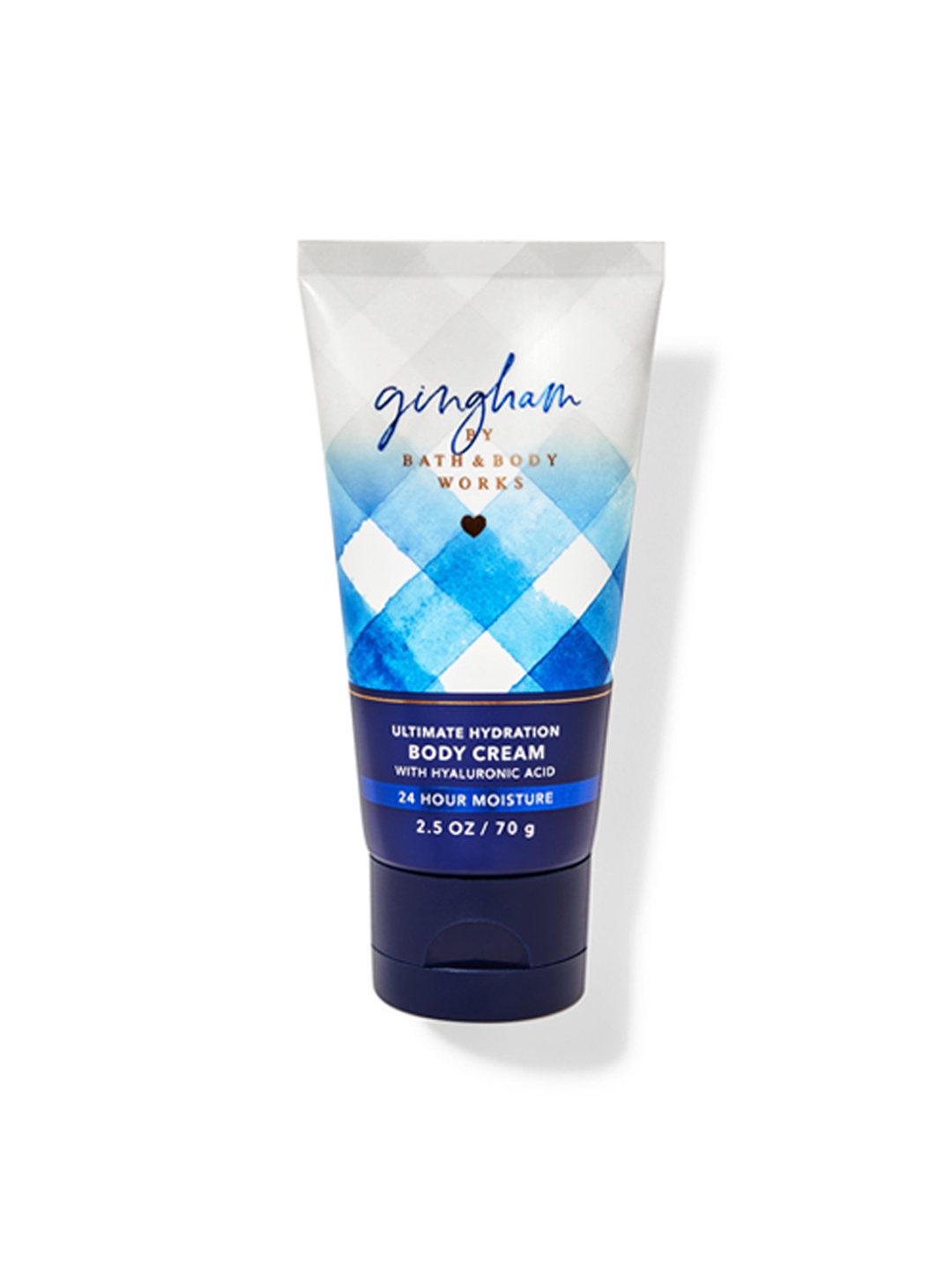 Bath & Body Works Gingham Ultimate Hydration Body Cream with Hyaluronic Acid - 70 g, Blue
Bath & Body Works Gingham Ultimate Hydration Body Cream with Hyaluronic Acid - 70 g, Blue