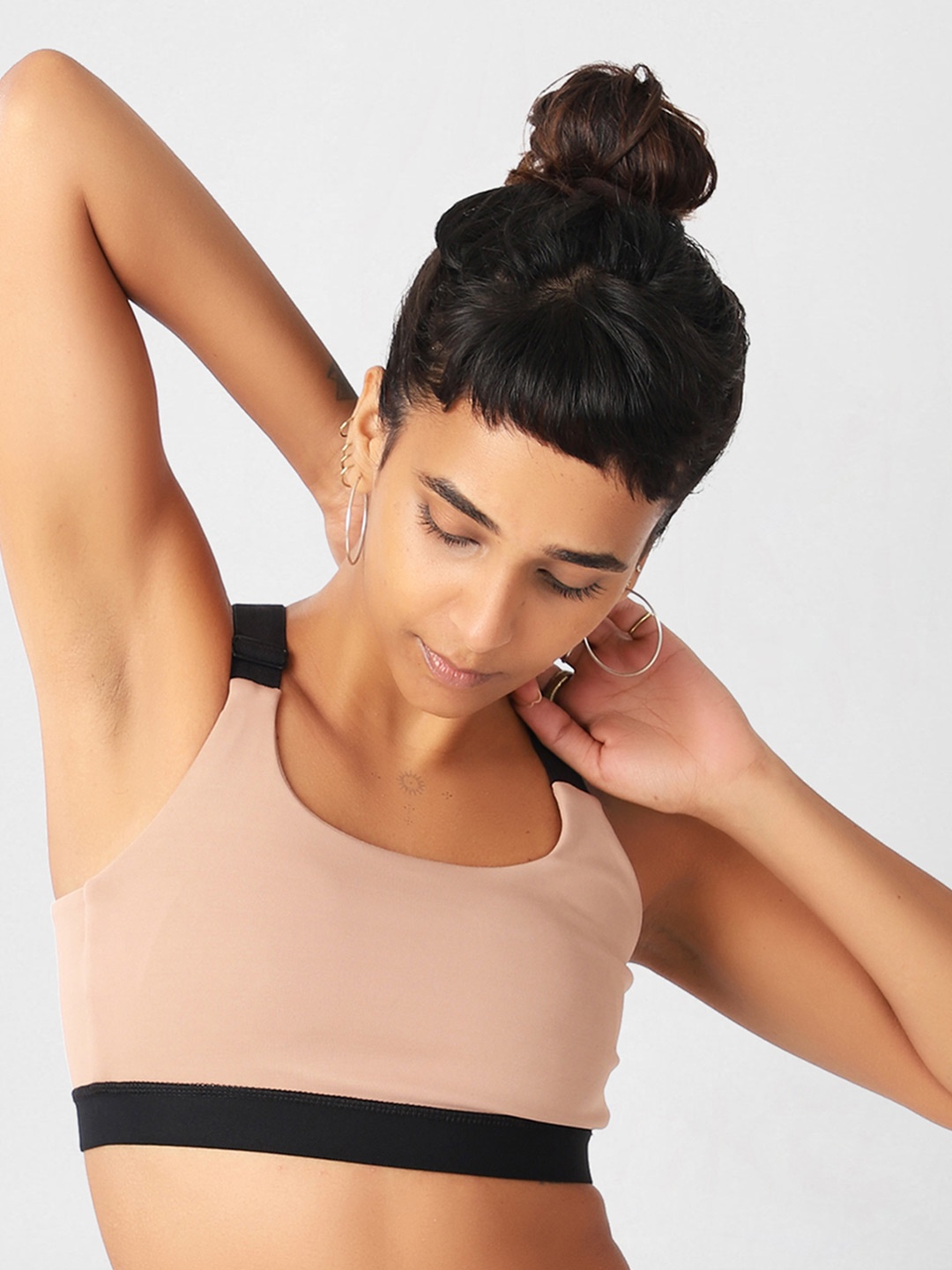 KICA Women Beige High Support Sports Bra In Buttery Soft Fabric With Removable Padding
KICA Women Beige High Support Sports Bra In Buttery Soft Fabric With Removable Padding