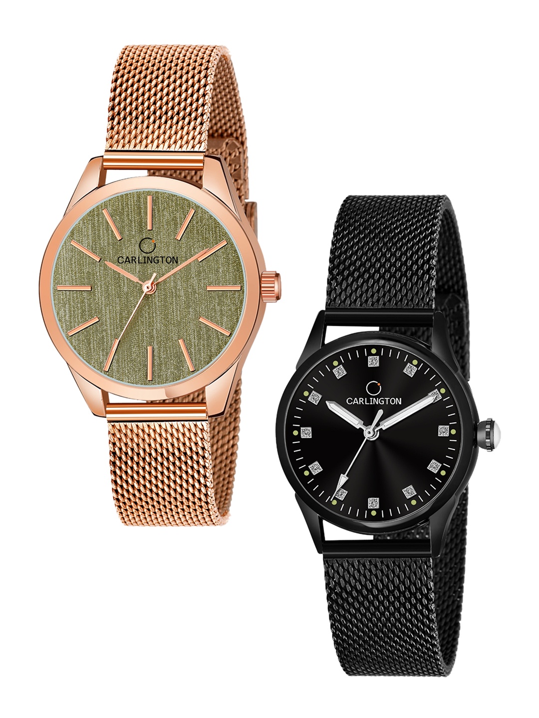 CARLINGTON Women Pack of 2 Multicoloured Dial & Multicoloured Stainless Steel Watch, Multi
CARLINGTON Women Pack of 2 Multicoloured Dial & Multicoloured Stainless Steel Watch, Multi