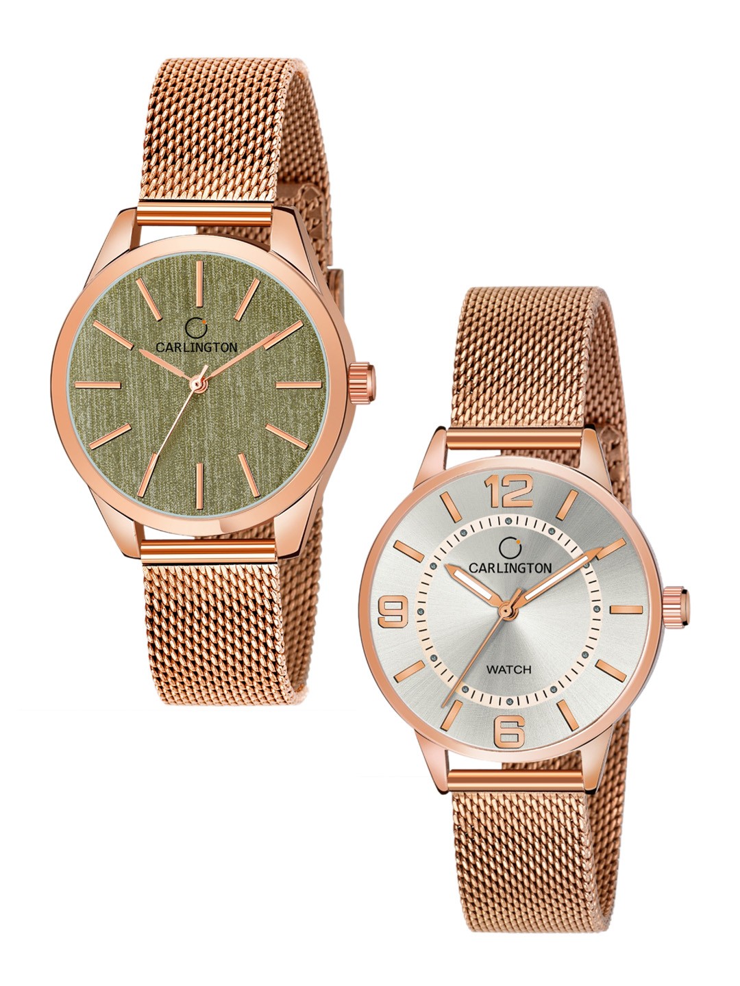 CARLINGTON Women Multicoloured Dial Stainless Steel Bracelet Style Straps Analogue Watch, Multi
CARLINGTON Women Multicoloured Dial Stainless Steel Bracelet Style Straps Analogue Watch, Multi