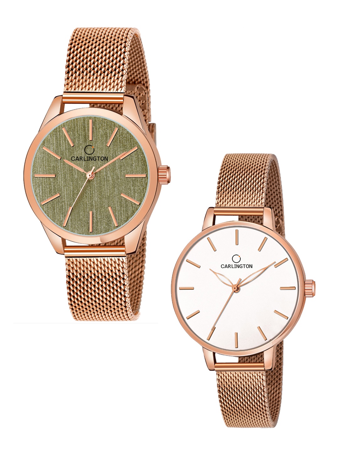 CARLINGTON Women Multicoloured Dial 2 Stainless Steel Bracelet Style Straps Analogue Watch, Multi
CARLINGTON Women Multicoloured Dial 2 Stainless Steel Bracelet Style Straps Analogue Watch, Multi