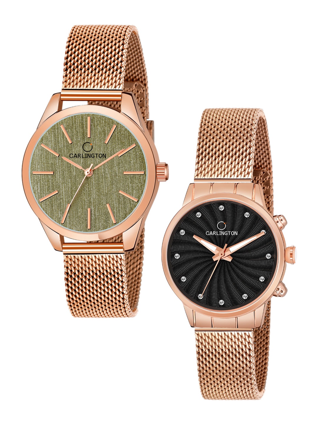CARLINGTON Women Multicoloured Dial Stainless Steel Bracelet Style Straps Analogue Watch, Multi
CARLINGTON Women Multicoloured Dial Stainless Steel Bracelet Style Straps Analogue Watch, Multi