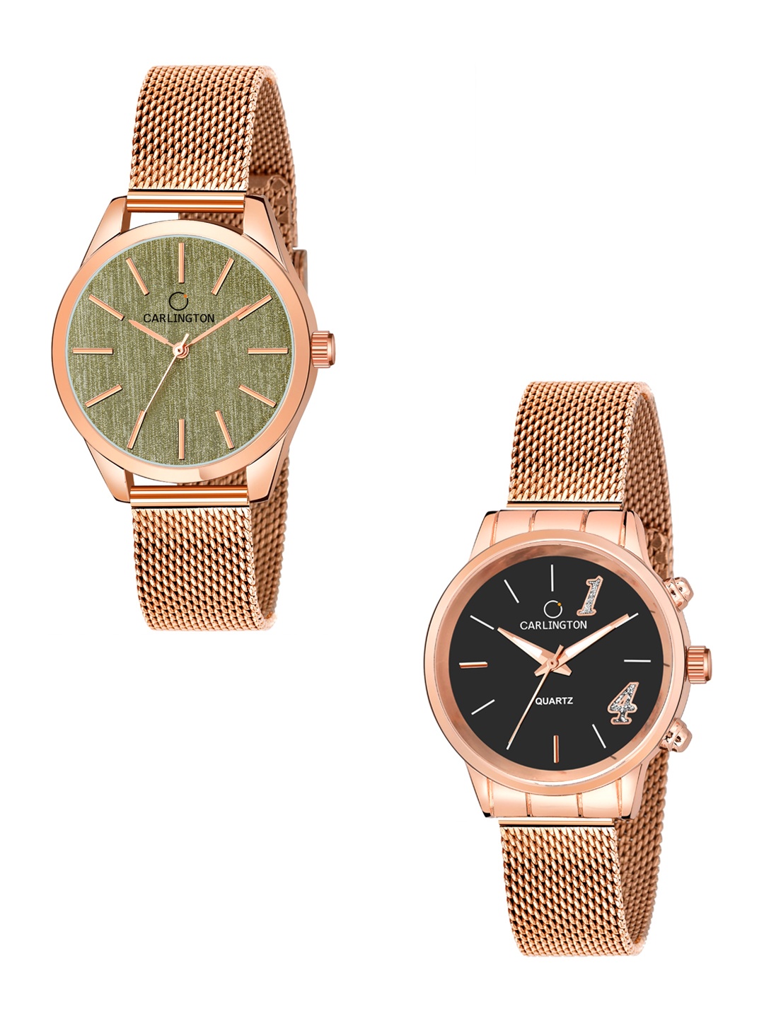 CARLINGTON Women Set of 2 Bracelet Style Straps Analogue Watches CT2001 CT2012, Multi
CARLINGTON Women Set of 2 Bracelet Style Straps Analogue Watches CT2001 CT2012, Multi