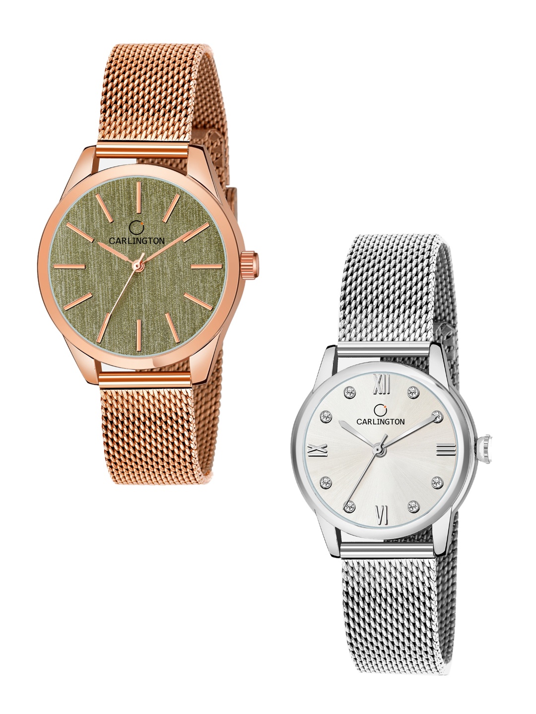 CARLINGTON Women Multicoloured Dial Stainless Steel Bracelet Style Straps Analogue Watch, Multi
CARLINGTON Women Multicoloured Dial Stainless Steel Bracelet Style Straps Analogue Watch, Multi