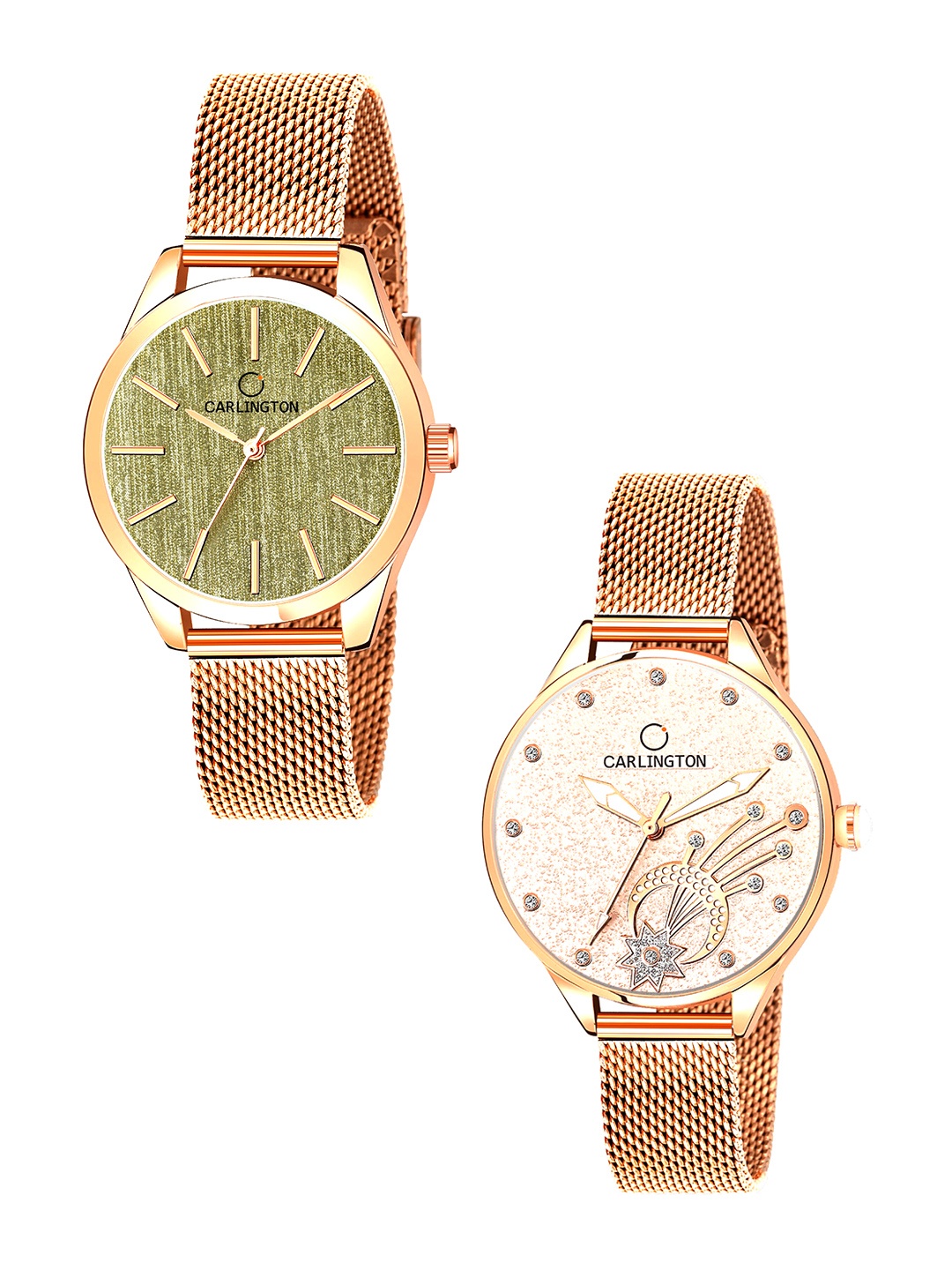 CARLINGTON Women Multicoloured Dial & Multicoloured Stainless Steel Bracelet Style Straps Analogue Watch, Multi
CARLINGTON Women Multicoloured Dial & Multicoloured Stainless Steel Bracelet Style Straps Analogue Watch, Multi