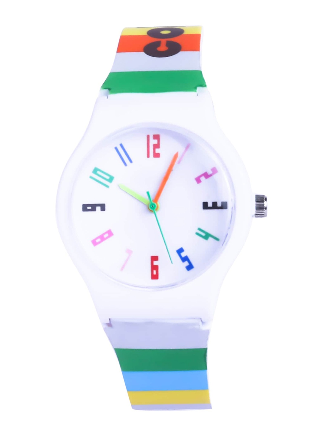 Spiky Unisex Kids Multicoloured Dial & White Straps Analogue Watch BellerRW_Colo, Multi
Spiky Unisex Kids Multicoloured Dial & White Straps Analogue Watch BellerRW_Colo, Multi