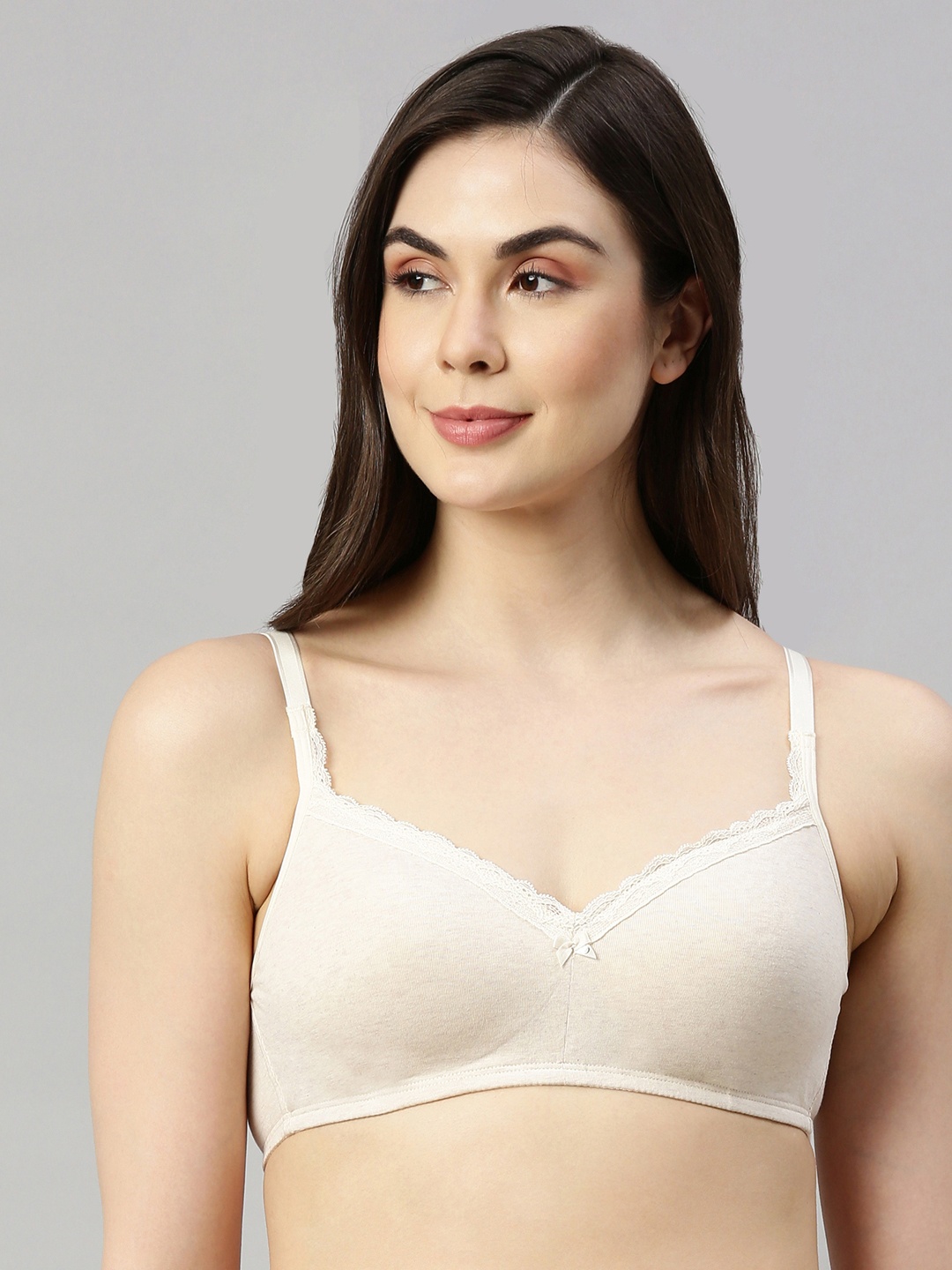 Enamor Women Off White Eco Friendly Cotton Padded Non Wired High Coverage Balconette Bra
Enamor Women Off White Eco Friendly Cotton Padded Non Wired High Coverage Balconette Bra