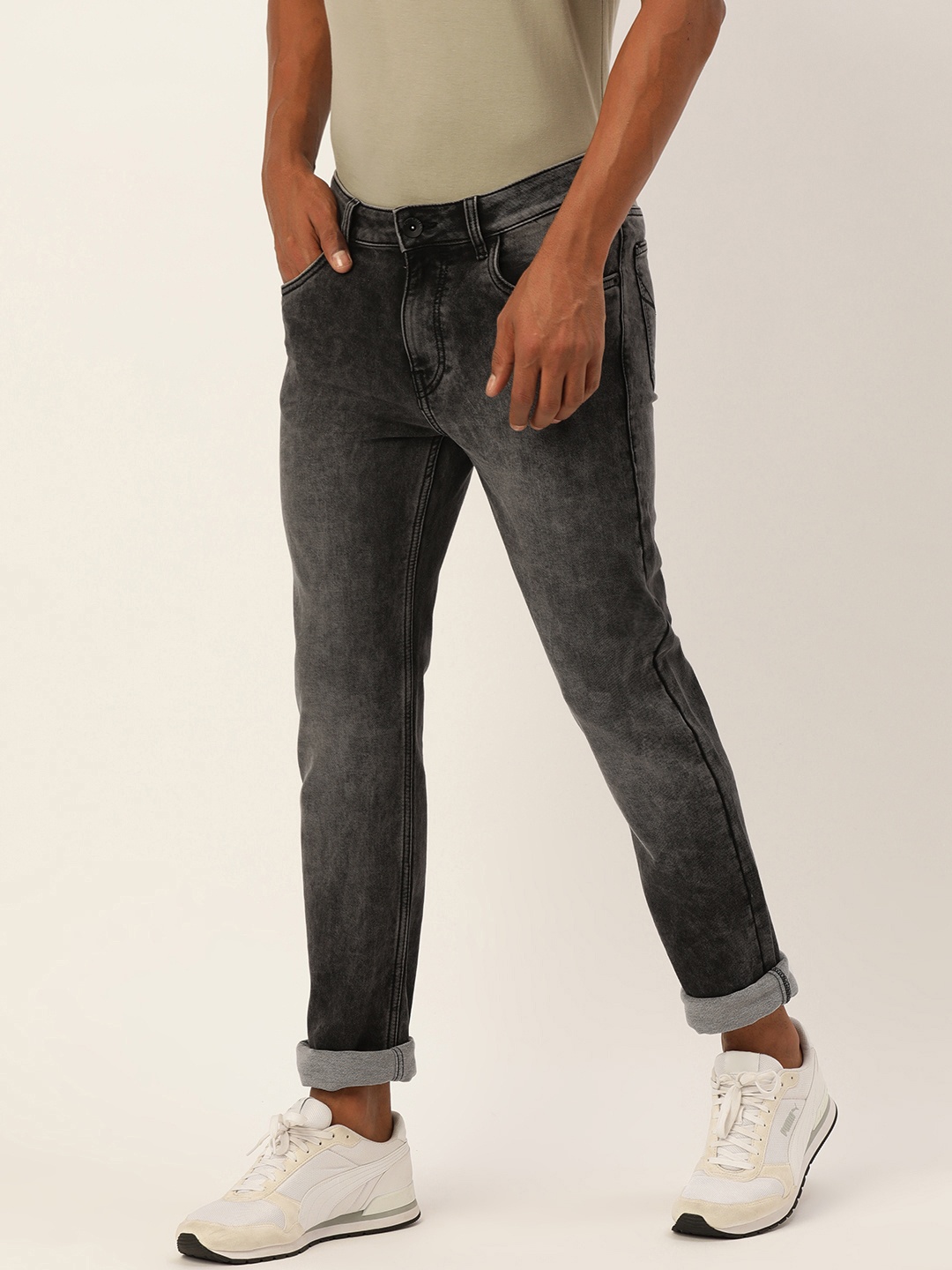Flying Machine Men Black Michael Slim Tapered Fit Mid Rise Heavy Fade Stretchable Jeans
Flying Machine Men Black Michael Slim Tapered Fit Mid Rise Heavy Fade Stretchable Jeans