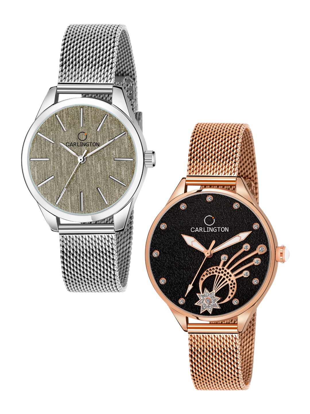 CARLINGTON Women Multicoloured Dial & Multicoloured Stainless Steel Bracelet Style Straps Analogue Watch, Multi
CARLINGTON Women Multicoloured Dial & Multicoloured Stainless Steel Bracelet Style Straps Analogue Watch, Multi