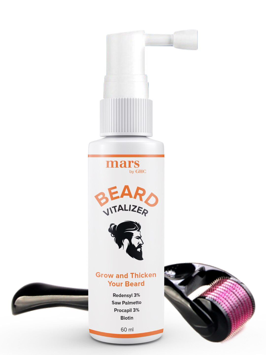 mars by GHC Men Pack of Beard Vitalizer and Beard Roller For Thick Beard Growth, White
mars by GHC Men Pack of Beard Vitalizer and Beard Roller For Thick Beard Growth, White