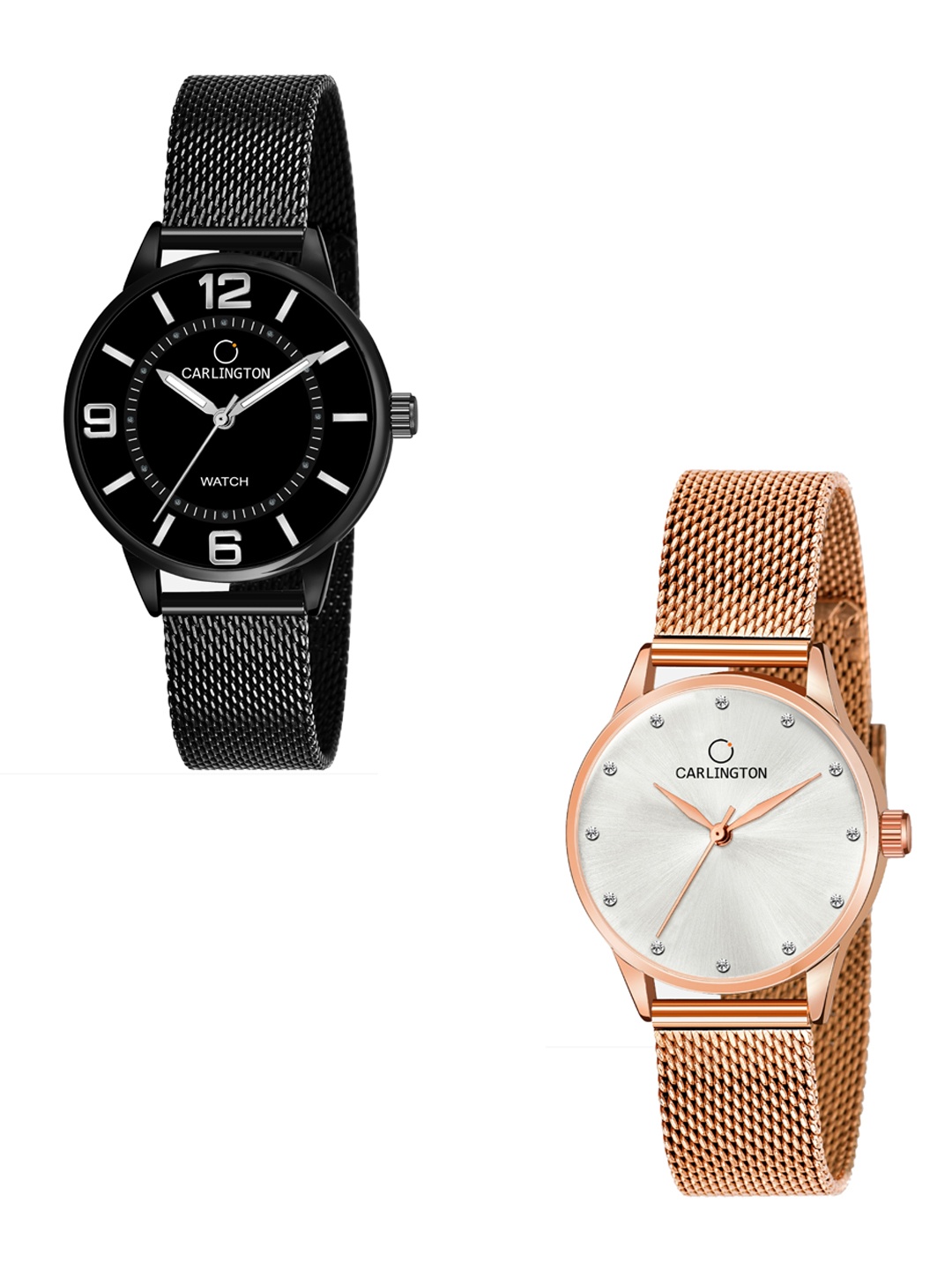 CARLINGTON Women Multicoloured Dial Stainless Steel Bracelet Style Straps Analogue Watch, Multi
CARLINGTON Women Multicoloured Dial Stainless Steel Bracelet Style Straps Analogue Watch, Multi