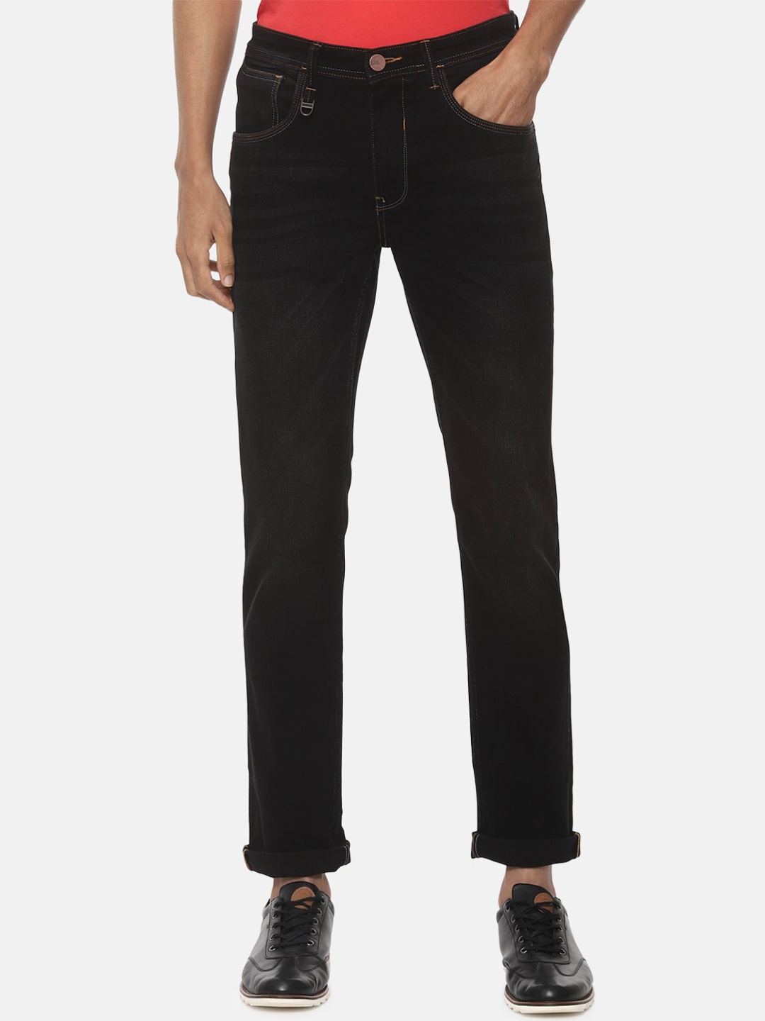 Van Heusen Sport Men Black Slim Fit Light Fade Jeans