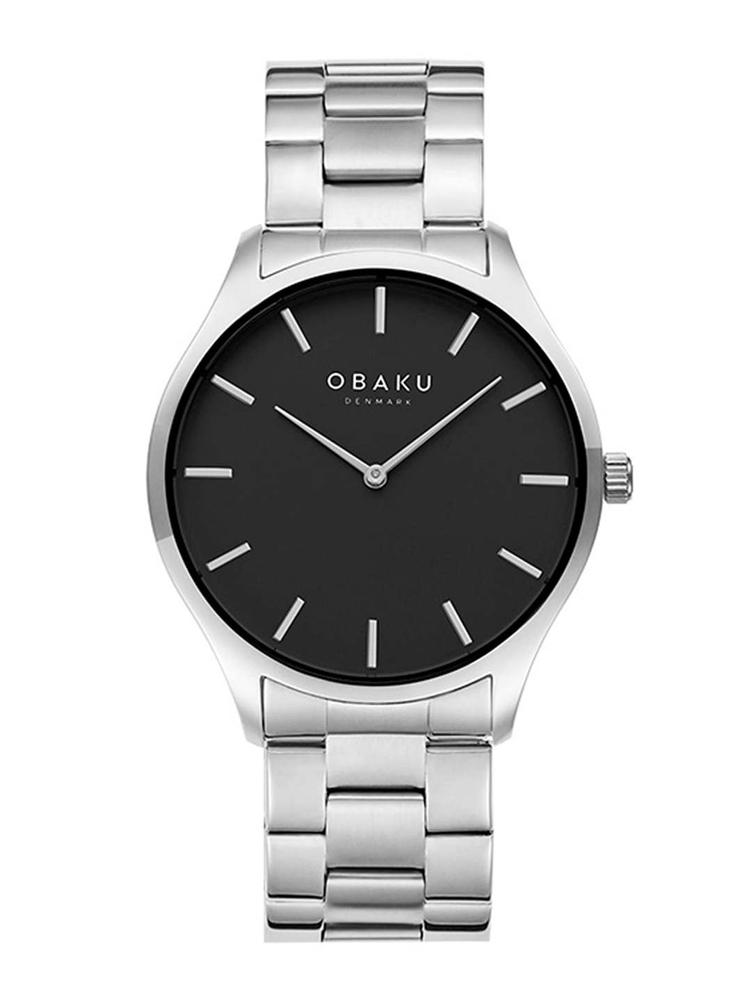 Obaku Men Black Brass Dial & Silver Toned Stainless Steel Bracelet Style Straps Analogue Watch V260GXCBSC
Obaku Men Black Brass Dial & Silver Toned Stainless Steel Bracelet Style Straps Analogue Watch V260GXCBSC