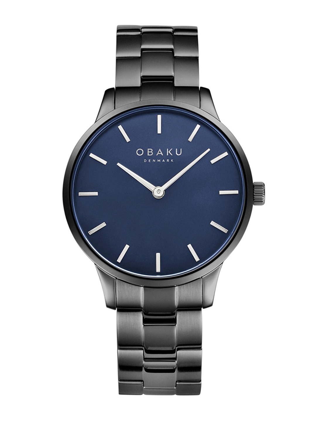 Obaku Men Blue Brass Dial & Grey Stainless Steel Bracelet Style Straps Analogue Watch
Obaku Men Blue Brass Dial & Grey Stainless Steel Bracelet Style Straps Analogue Watch