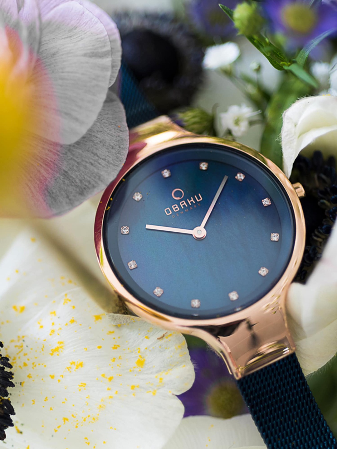Obaku Women Blue Brass Embellished Dial & Blue Leather Straps Digital Watch V173LXVLRA
Obaku Women Blue Brass Embellished Dial & Blue Leather Straps Digital Watch V173LXVLRA