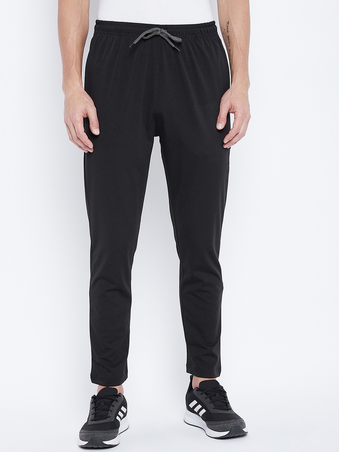 Adobe Men Black Solid Track Pants