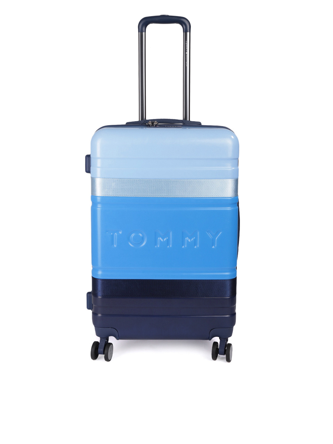 Tommy Hilfiger Blue 4 Wheels 360-Degree Rotation Medium Hard Trolley Bag
Tommy Hilfiger Blue 4 Wheels 360-Degree Rotation Medium Hard Trolley Bag
