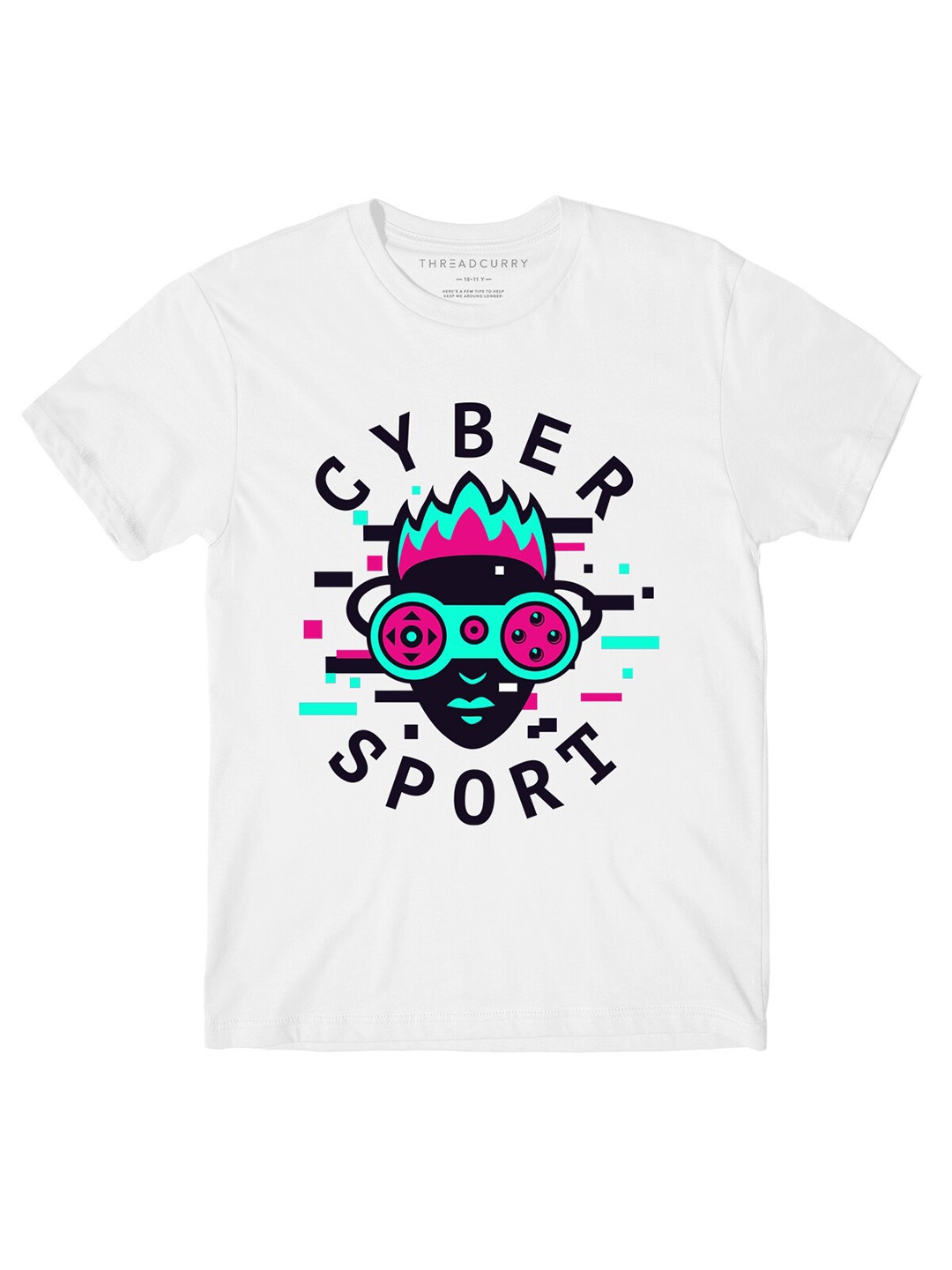 THREADCURRY Boys White Typography Printed Outdoor T-shirt