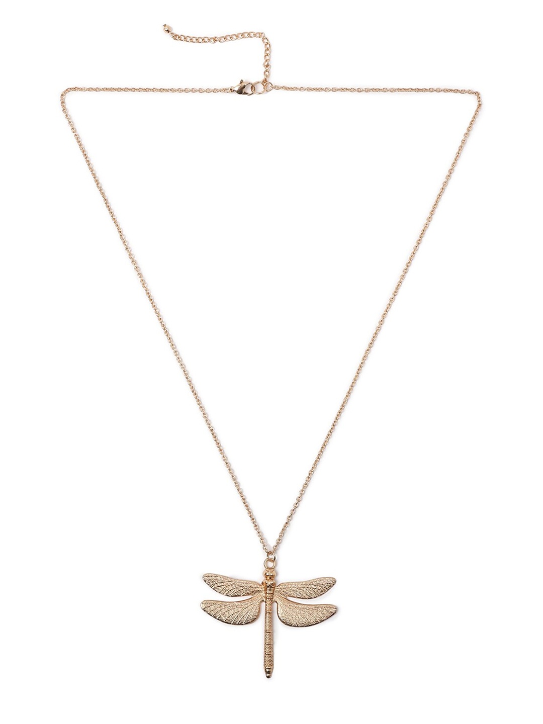 FOREVER 21 Gold-Toned Dragonfly Pendant Necklace