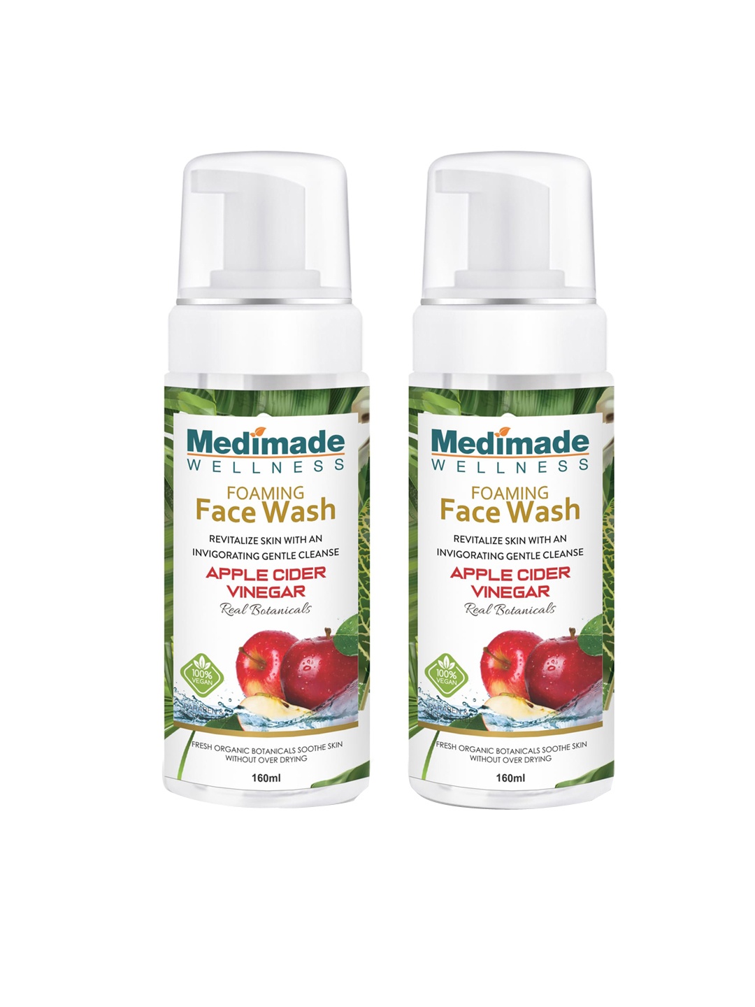 Medimade Unisex Organic Apple Cider Vinegar Face Wash - Pack of 2- 160 ml each, Yellow
Medimade Unisex Organic Apple Cider Vinegar Face Wash - Pack of 2- 160 ml each, Yellow