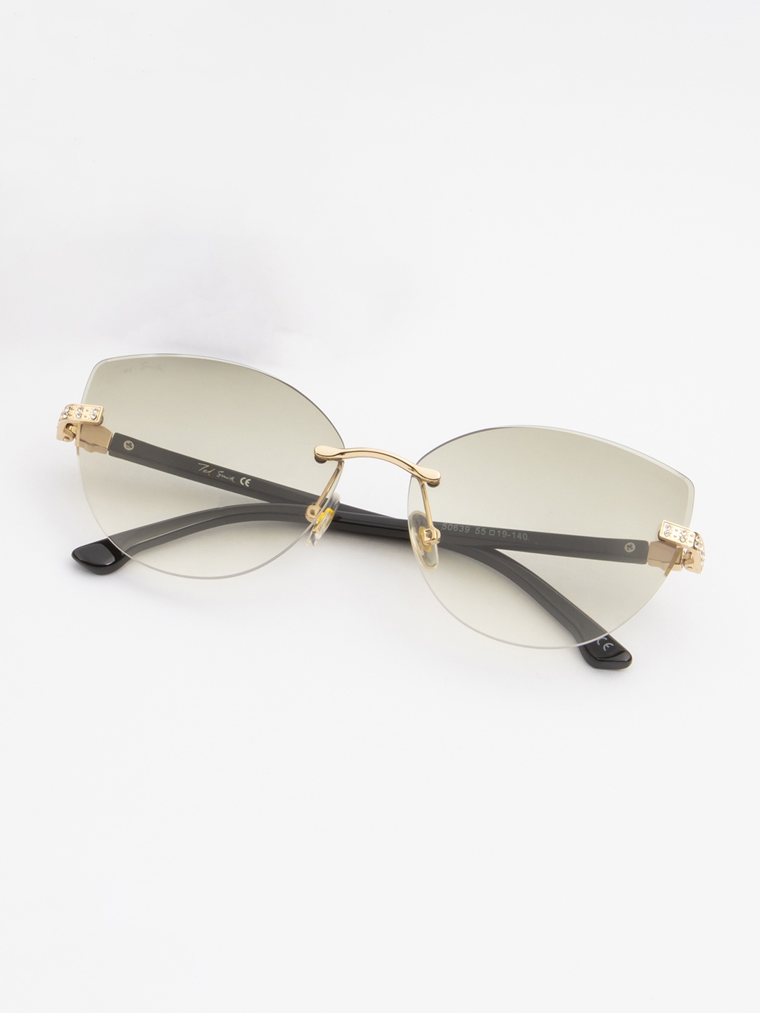 Ted Smith Women Green Lens & Gold-Toned Cateye Sunglasses with UV Protected Lens ELAN_C4
Ted Smith Women Green Lens & Gold-Toned Cateye Sunglasses with UV Protected Lens ELAN_C4