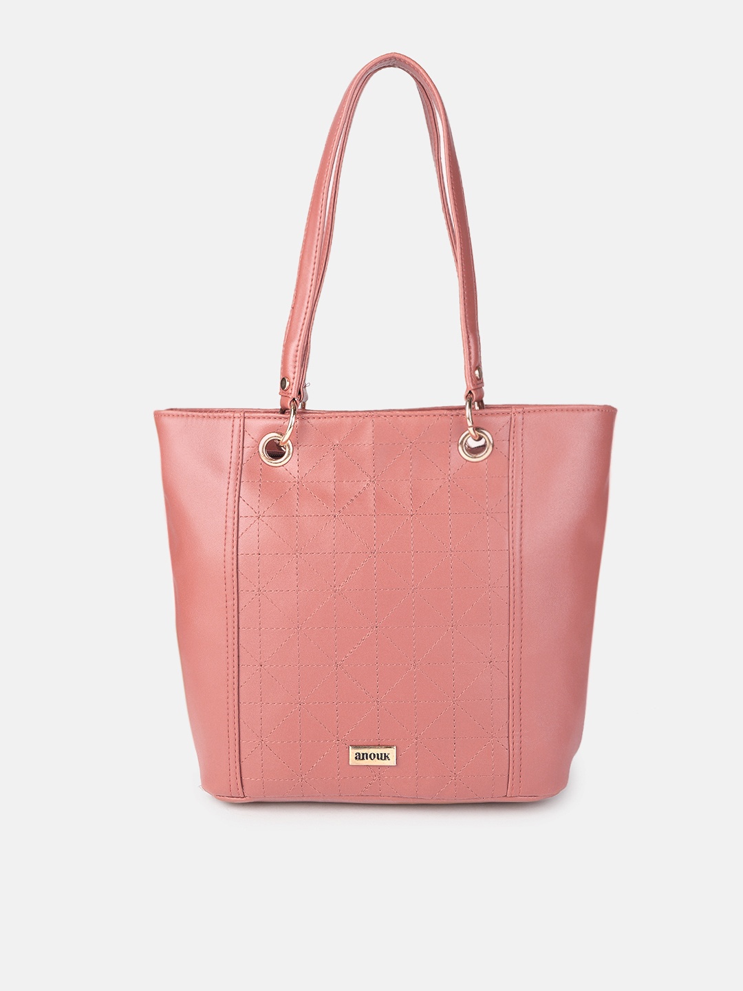 Anouk Pink Structured Shoulder Bag