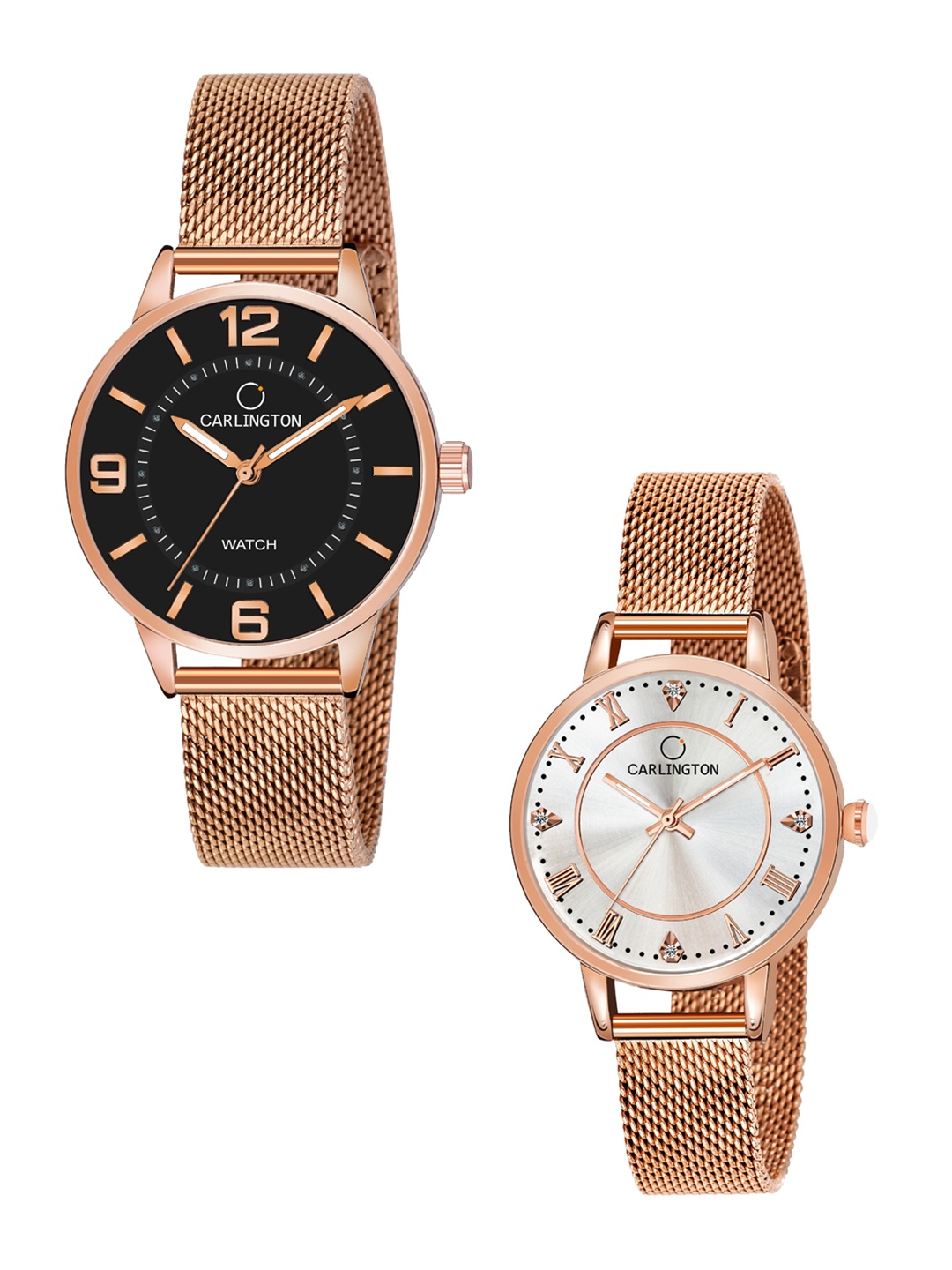 CARLINGTON Women 2 Pcs Embellished & Stainless Steel Bracelet Watches CT2002 & CT2013, Multi
CARLINGTON Women 2 Pcs Embellished & Stainless Steel Bracelet Watches CT2002 & CT2013, Multi