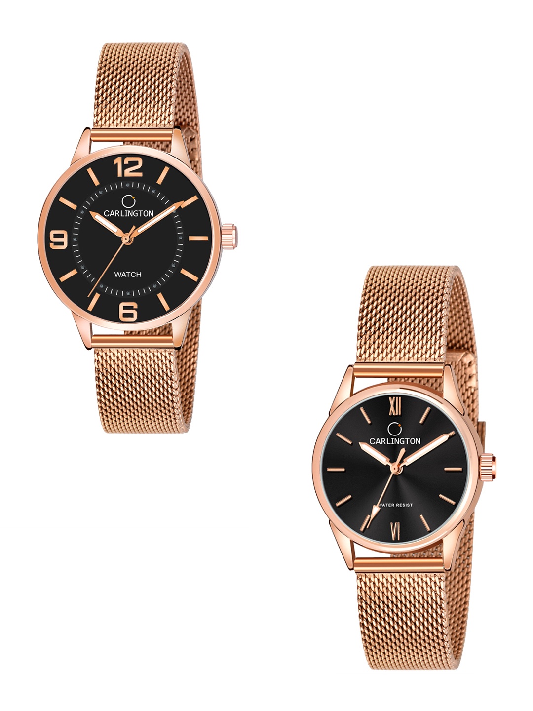 CARLINGTON Women Set of 2 Stainless Steel Bracelet Strap Watches CT2002 & CT2008, Multi
CARLINGTON Women Set of 2 Stainless Steel Bracelet Strap Watches CT2002 & CT2008, Multi