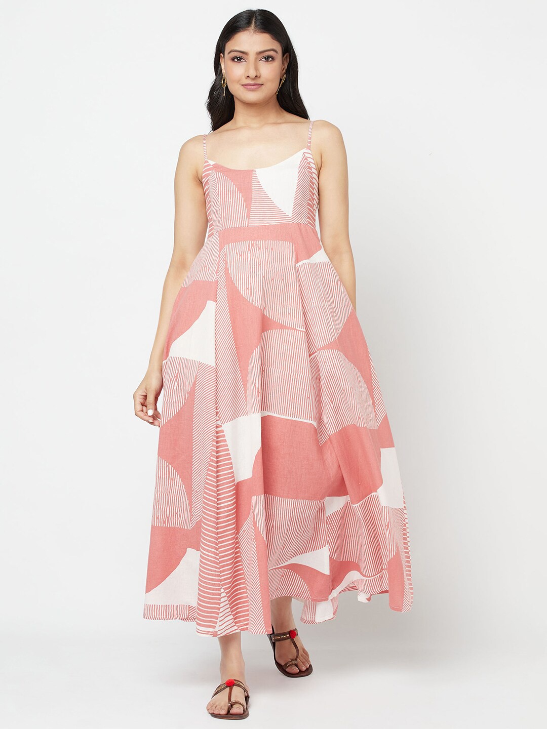 Fabindia White Maxi Dress