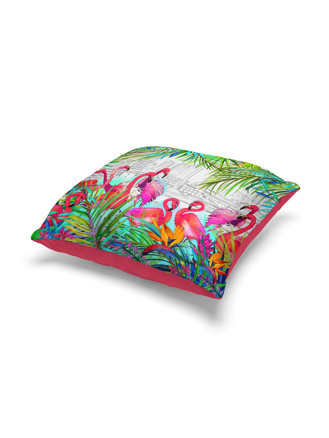 BIANCA Multicoloured Set of 2 Floral Digitally Square Printed Cushion Covers, Multi
BIANCA Multicoloured Set of 2 Floral Digitally Square Printed Cushion Covers, Multi