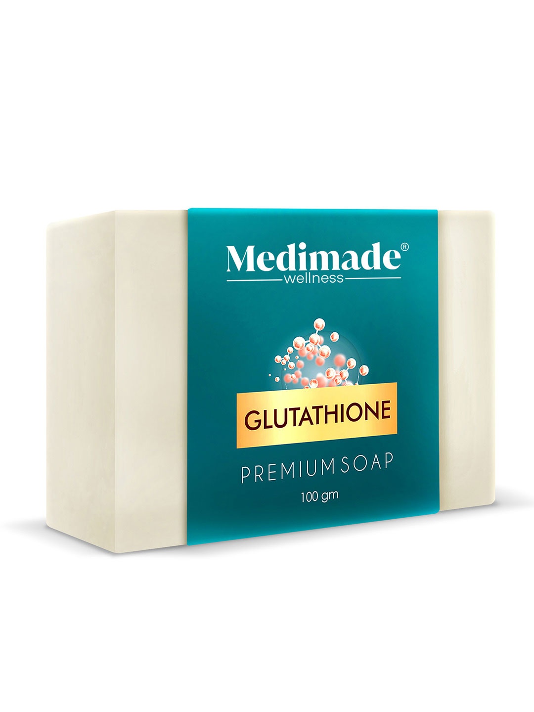 Medimade Glutathione Premium Handmade Bathing Soap for Skin Brightening - 100 g, Off white
Medimade Glutathione Premium Handmade Bathing Soap for Skin Brightening - 100 g, Off white
