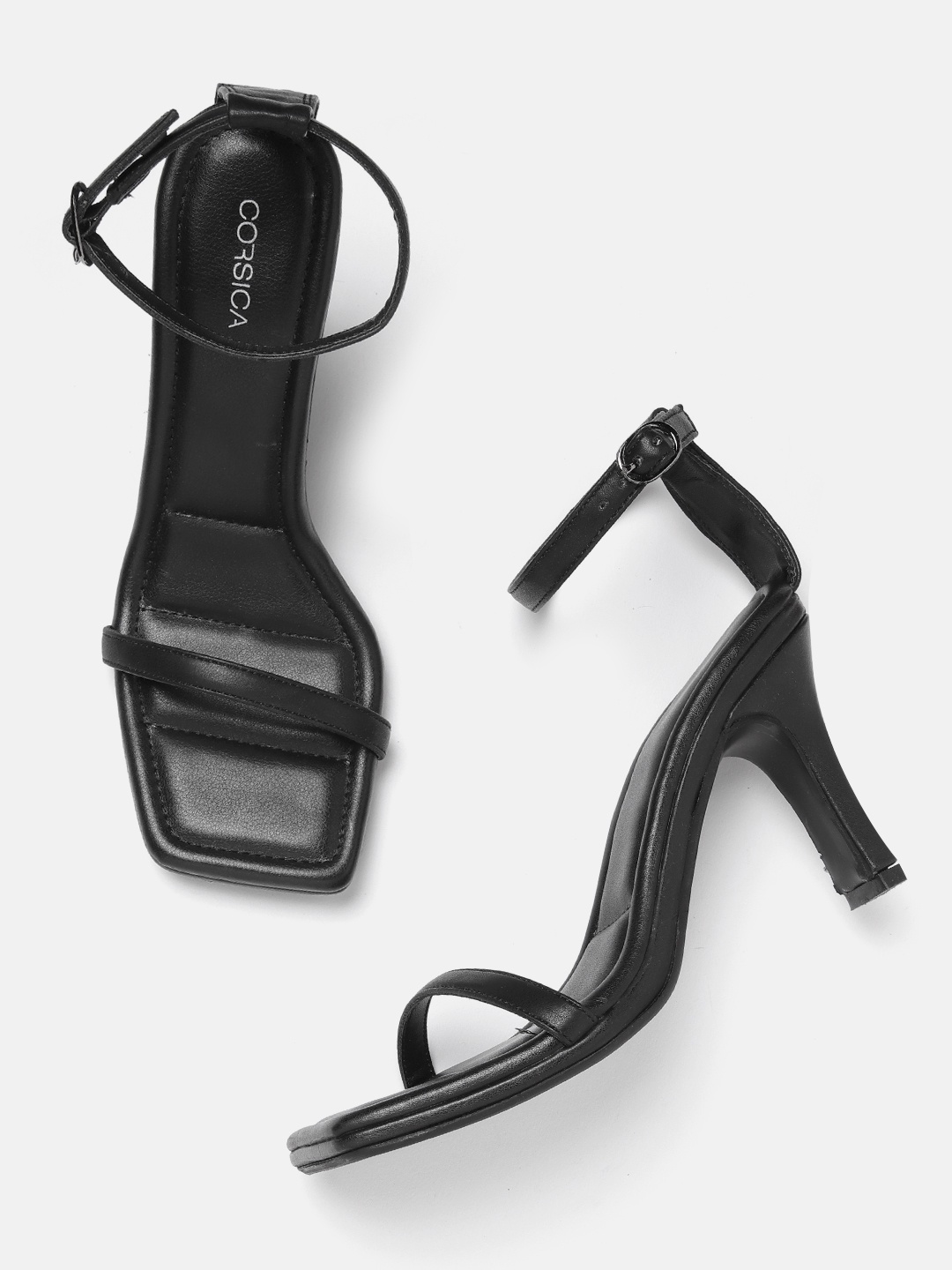 CORSICA Women Black Solid Block Heels