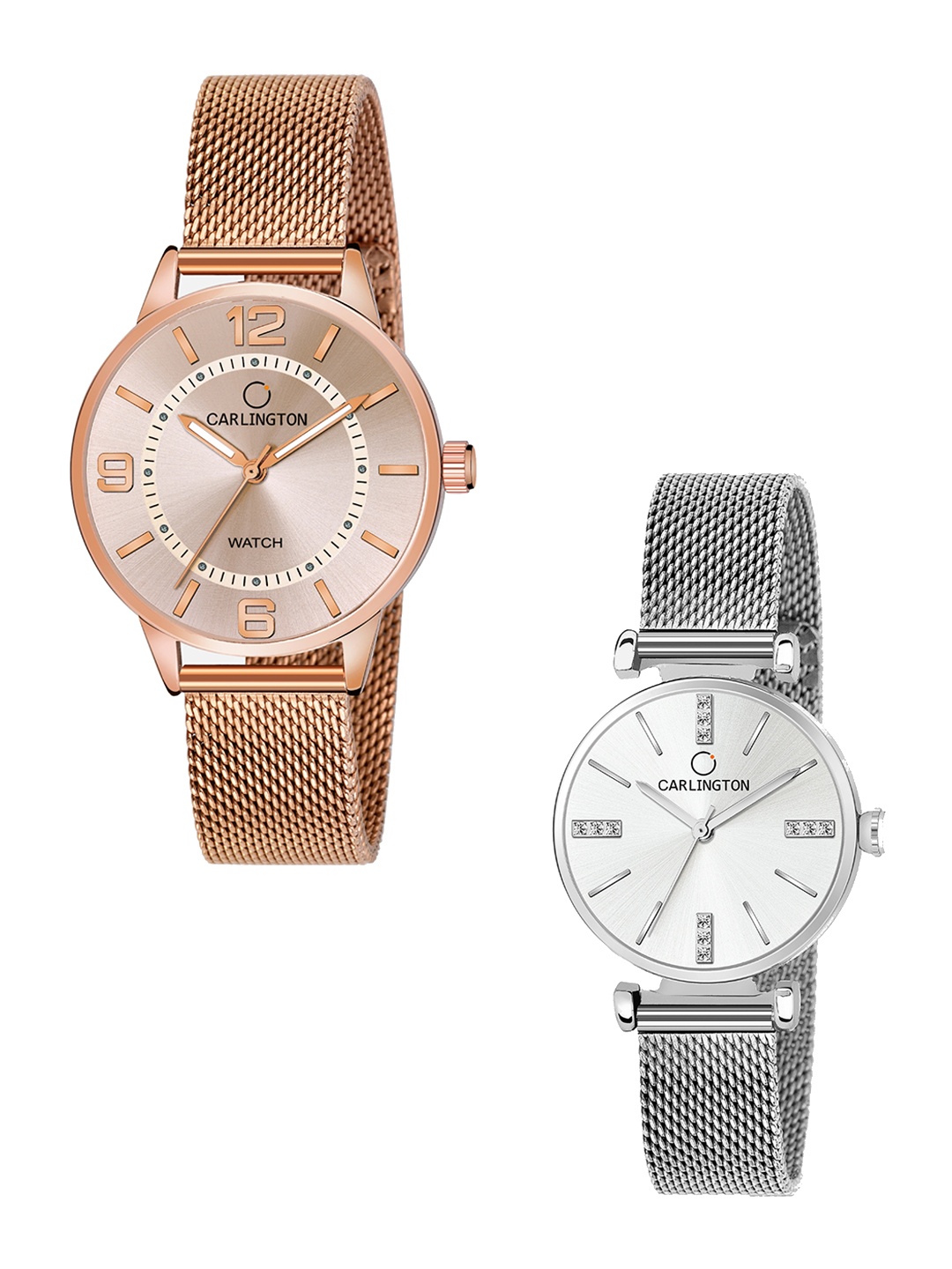 CARLINGTON Women Multicoloured Embellished Dial & Multicoloured Stainless Steel Bracelet Style Straps Watch, Multi
CARLINGTON Women Multicoloured Embellished Dial & Multicoloured Stainless Steel Bracelet Style Straps Watch, Multi