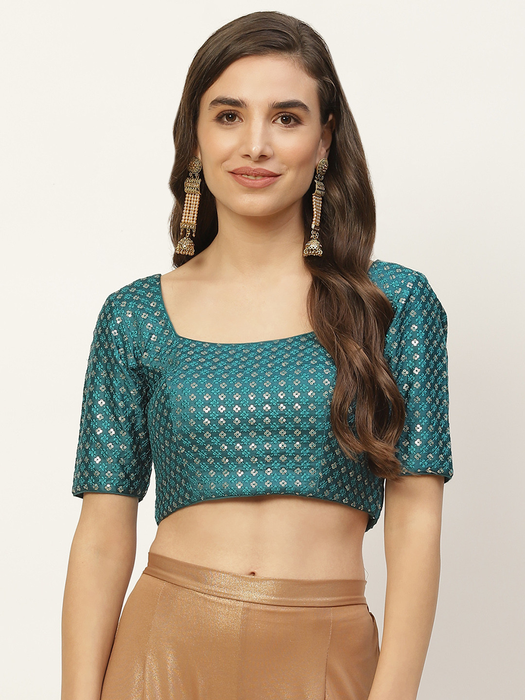 NDS Niharikaa Designer Studio Blue & Silver Gajji silk Thread Work Padded Readymade Blouse
NDS Niharikaa Designer Studio Blue & Silver Gajji silk Thread Work Padded Readymade Blouse
