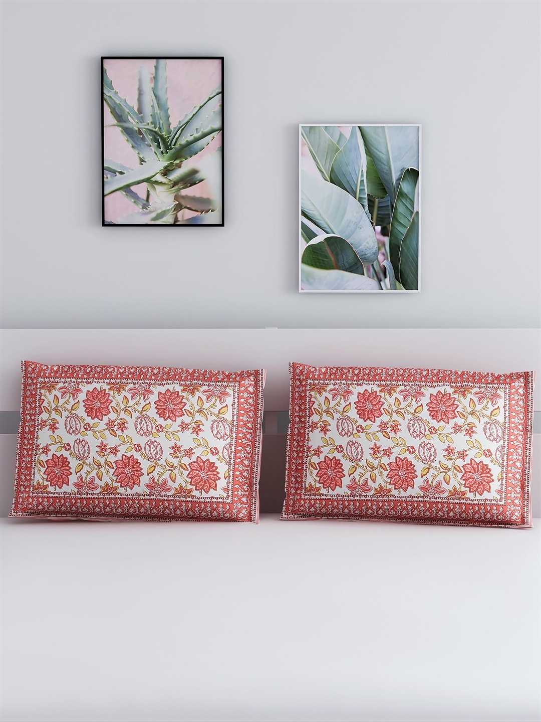 Salona Bichona Set Of 2 Pink & White Abstract Printed 120TC Pure Cotton Pillow Covers
Salona Bichona Set Of 2 Pink & White Abstract Printed 120TC Pure Cotton Pillow Covers