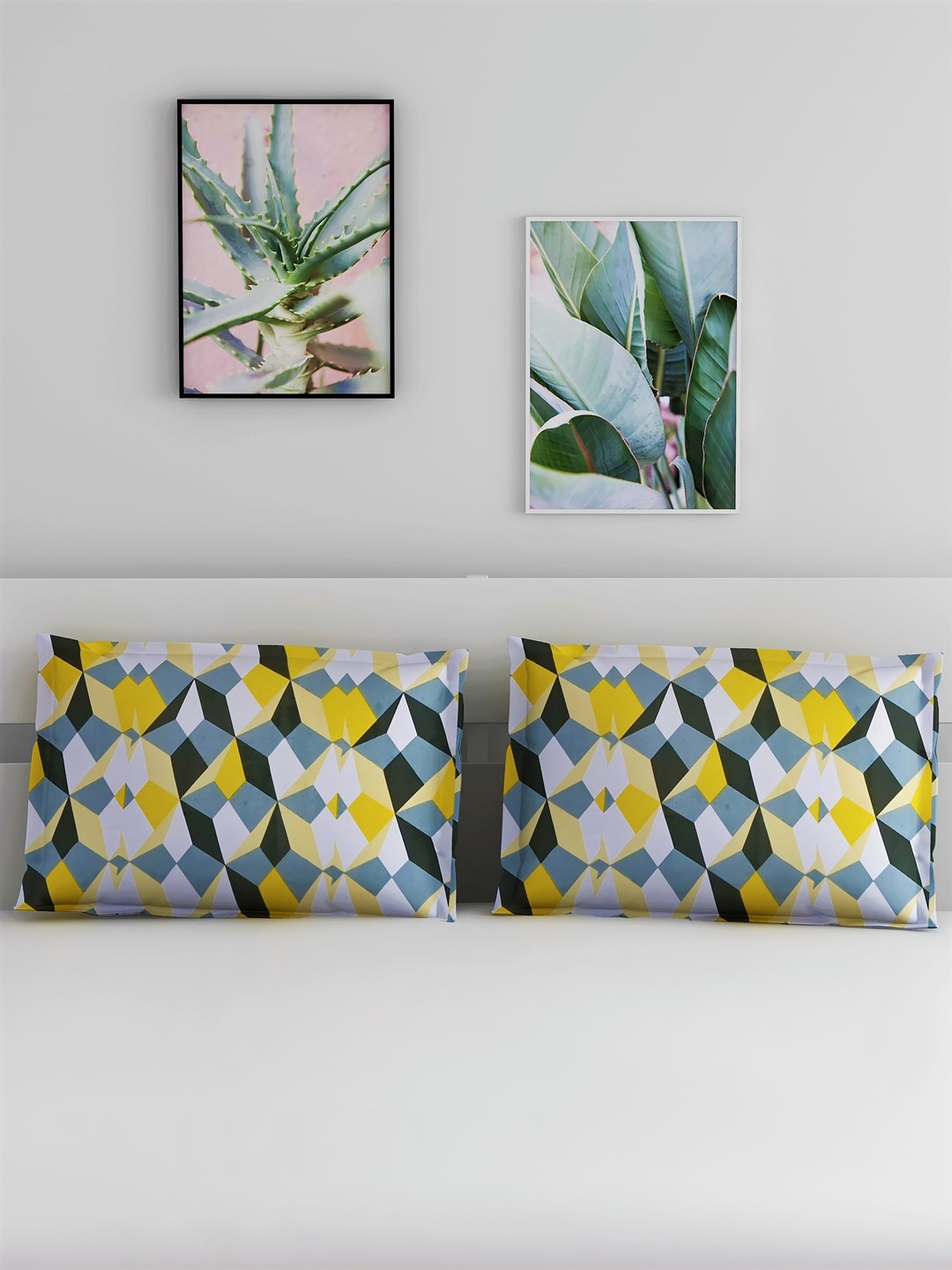 Salona Bichona Green & Yellow Set of 2 Geometric Printed Pure Cotton 104 TC Pillow Covers
Salona Bichona Green & Yellow Set of 2 Geometric Printed Pure Cotton 104 TC Pillow Covers