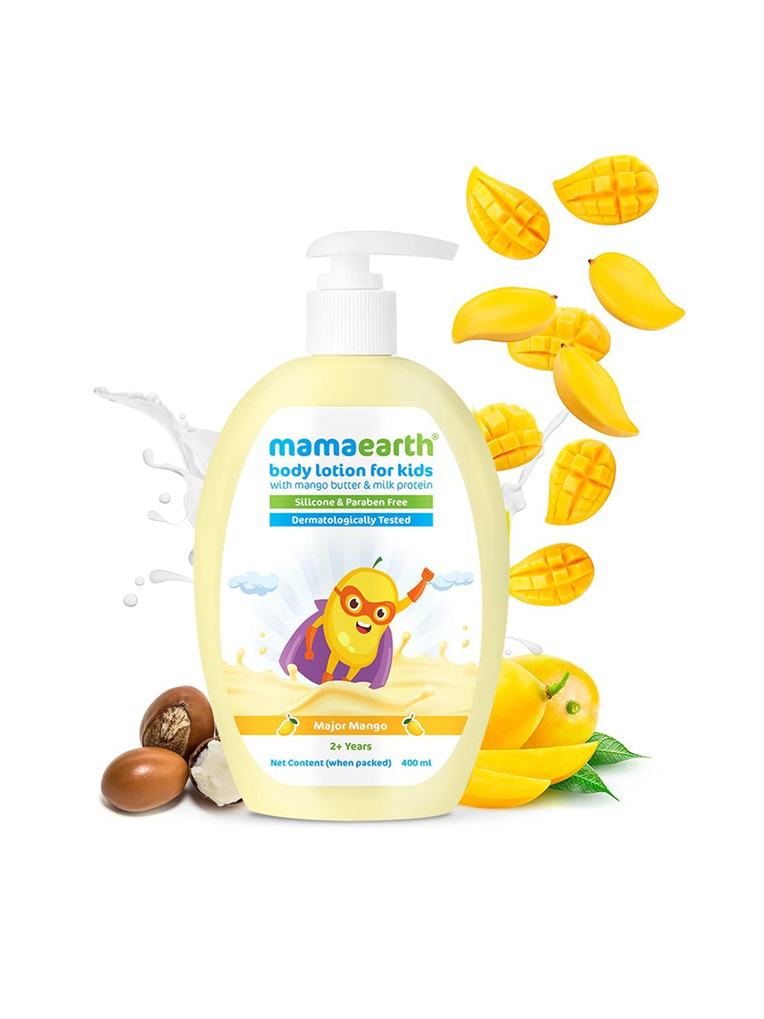 Mamaearth Kids Major Mango Body Lotion & Cream - Mango Butter & Milk Protein - 400 ml, Yellow
Mamaearth Kids Major Mango Body Lotion & Cream - Mango Butter & Milk Protein - 400 ml, Yellow